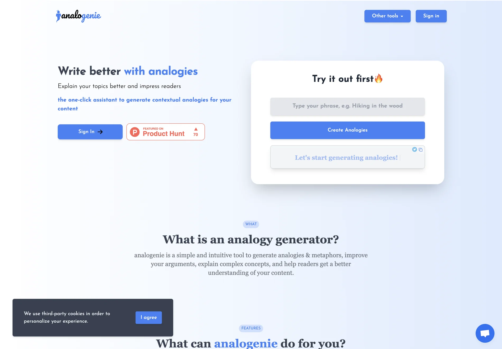 Analogenie: The Best Free Analogy Maker for Engaging Content