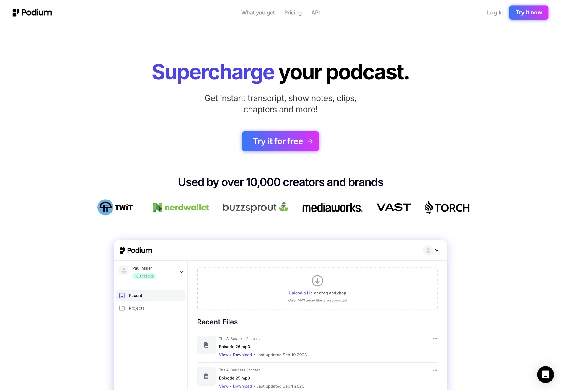 Podium: AI Copywriter for Podcast Show Notes, Articles, and More!