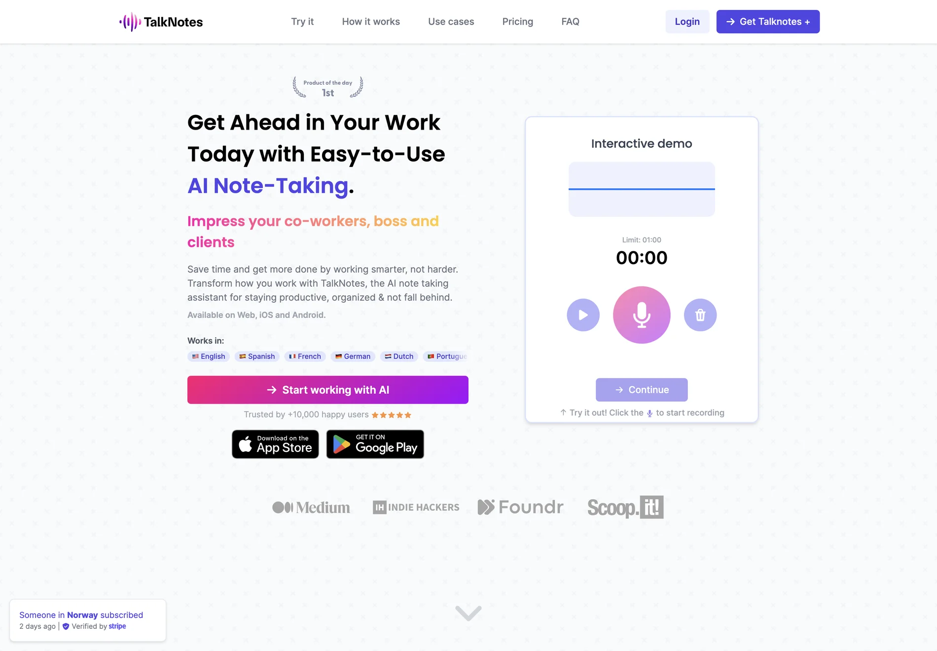 Talknotes: Boost Your Productivity with AI-Powered Note-Taking