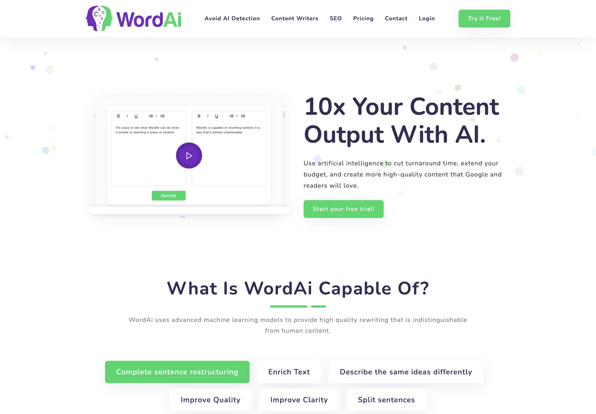 AI Text Rewriter | WordAi: Boost Your Content Output with AI