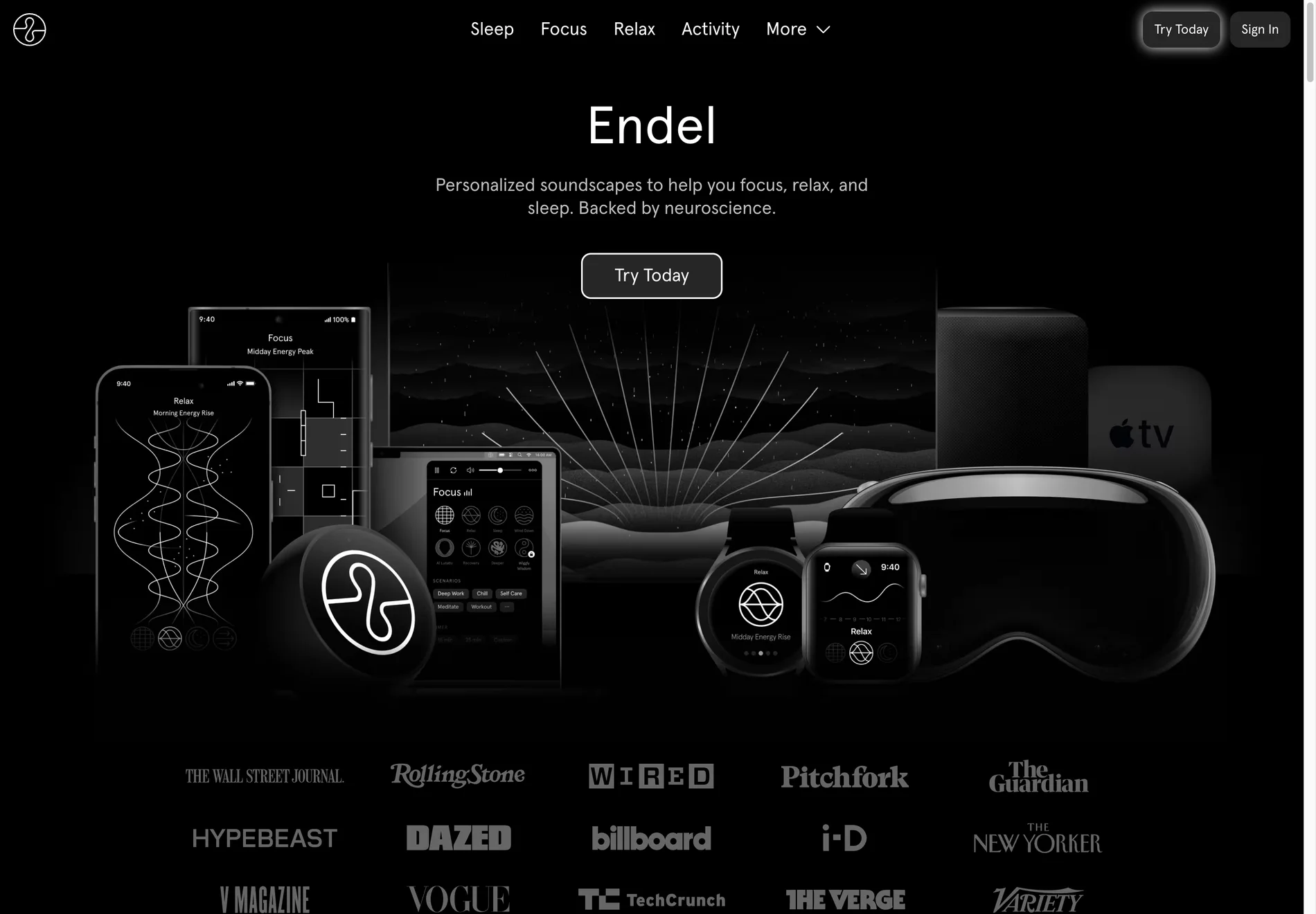 Endel - AI-Powered Soundscapes for Focus, Relax, and Sleep