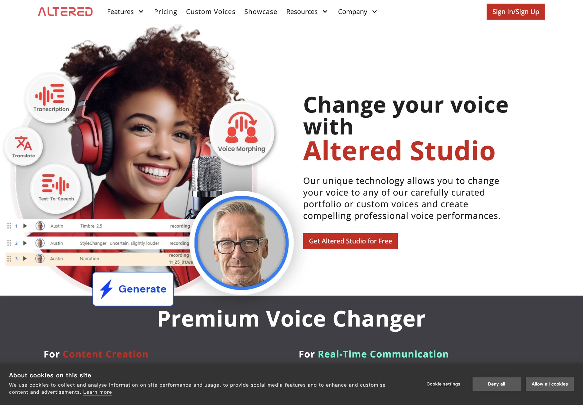 Altered Studio: Advanced AI Voice Changer for Content Creation