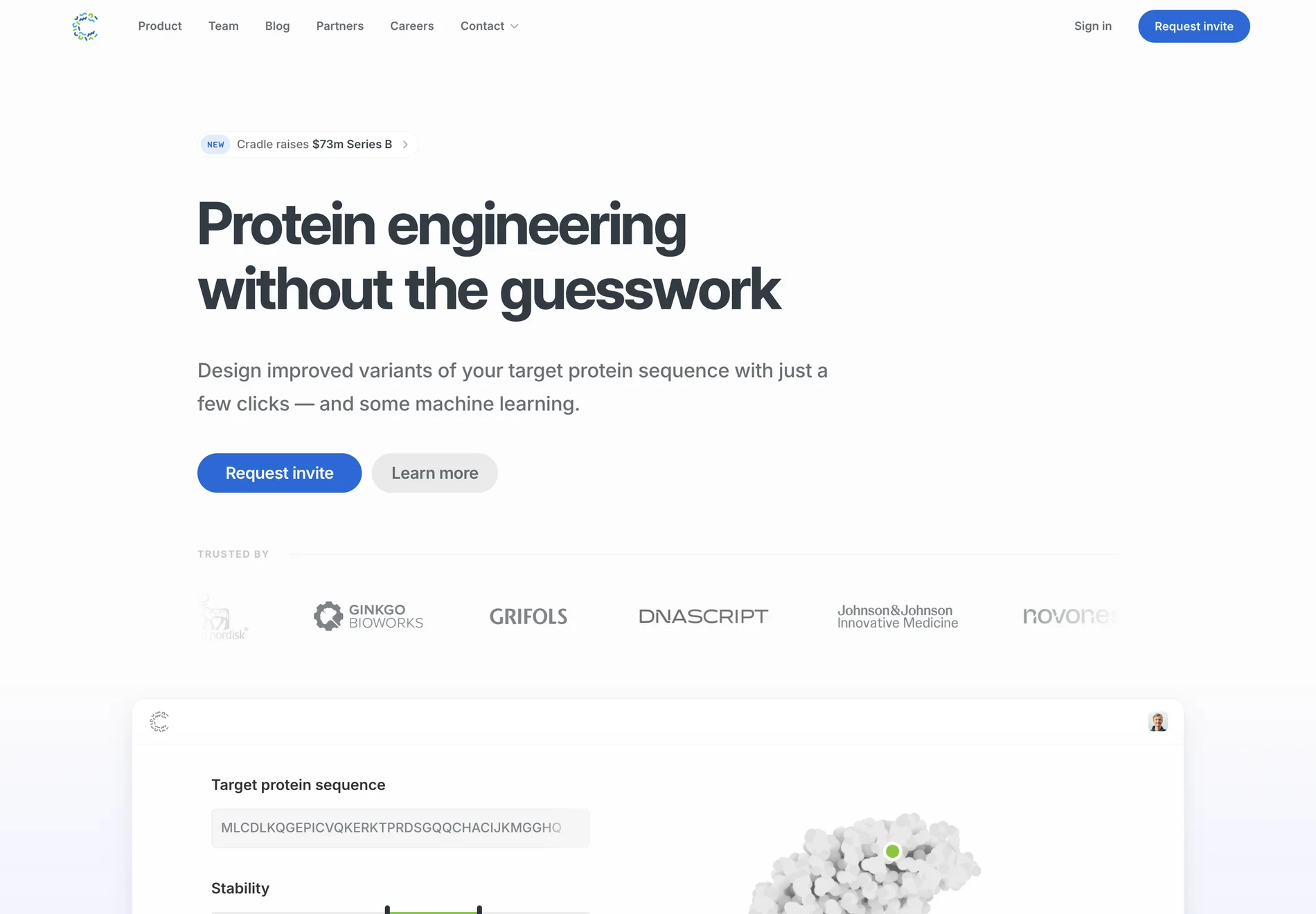 Cradle — AI-Powered Protein Engineering Tool