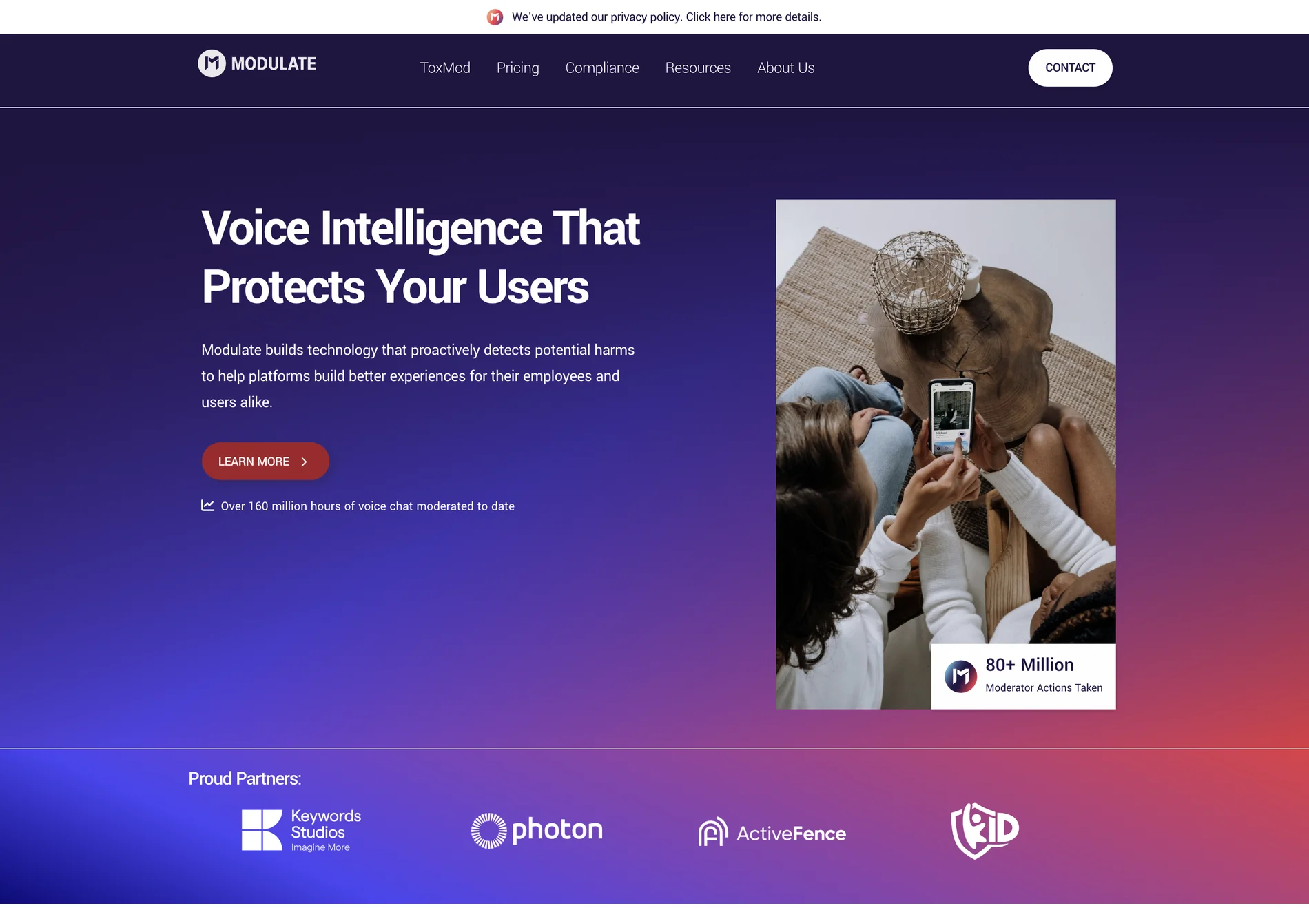 Modulate: AI-Powered Voice Intelligence for Enhanced User Safety