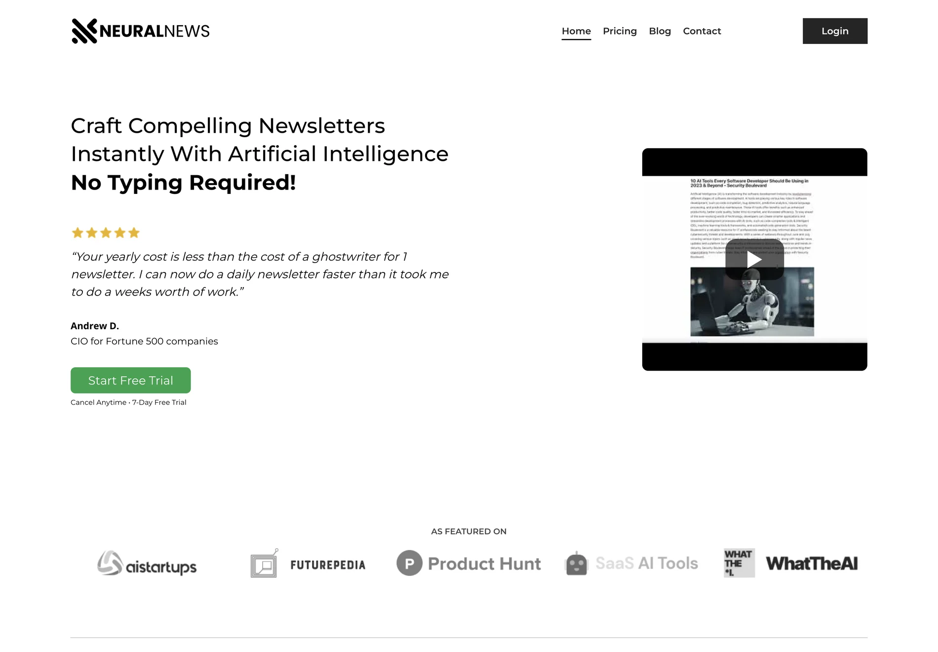 Neural Newsletters: AI-Powered Newsletter Creation Made Easy