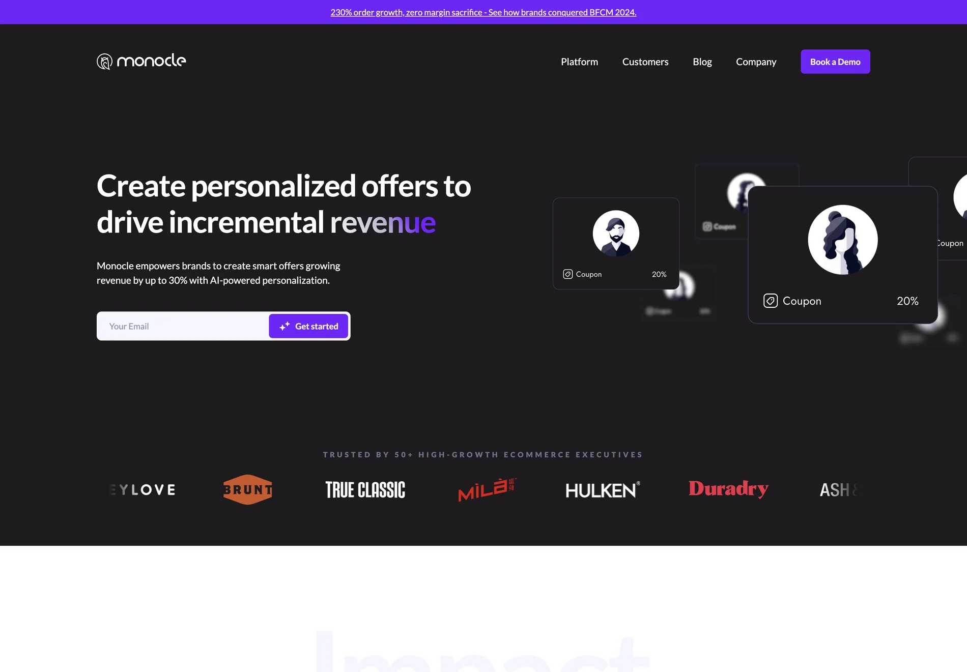 Monocle: AI-Powered Personalization for Revenue Growth