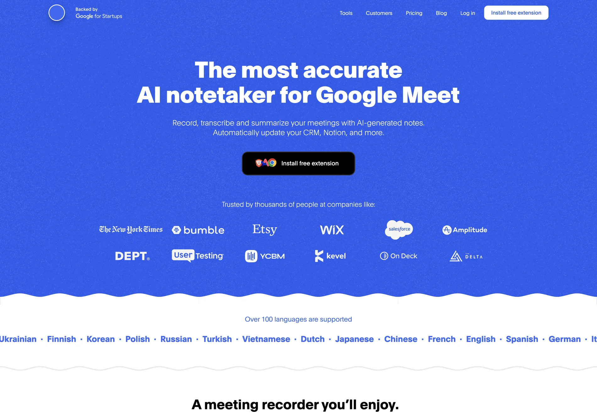 Bluedot: Enhancing Meeting Productivity with AI-Powered Notetaking