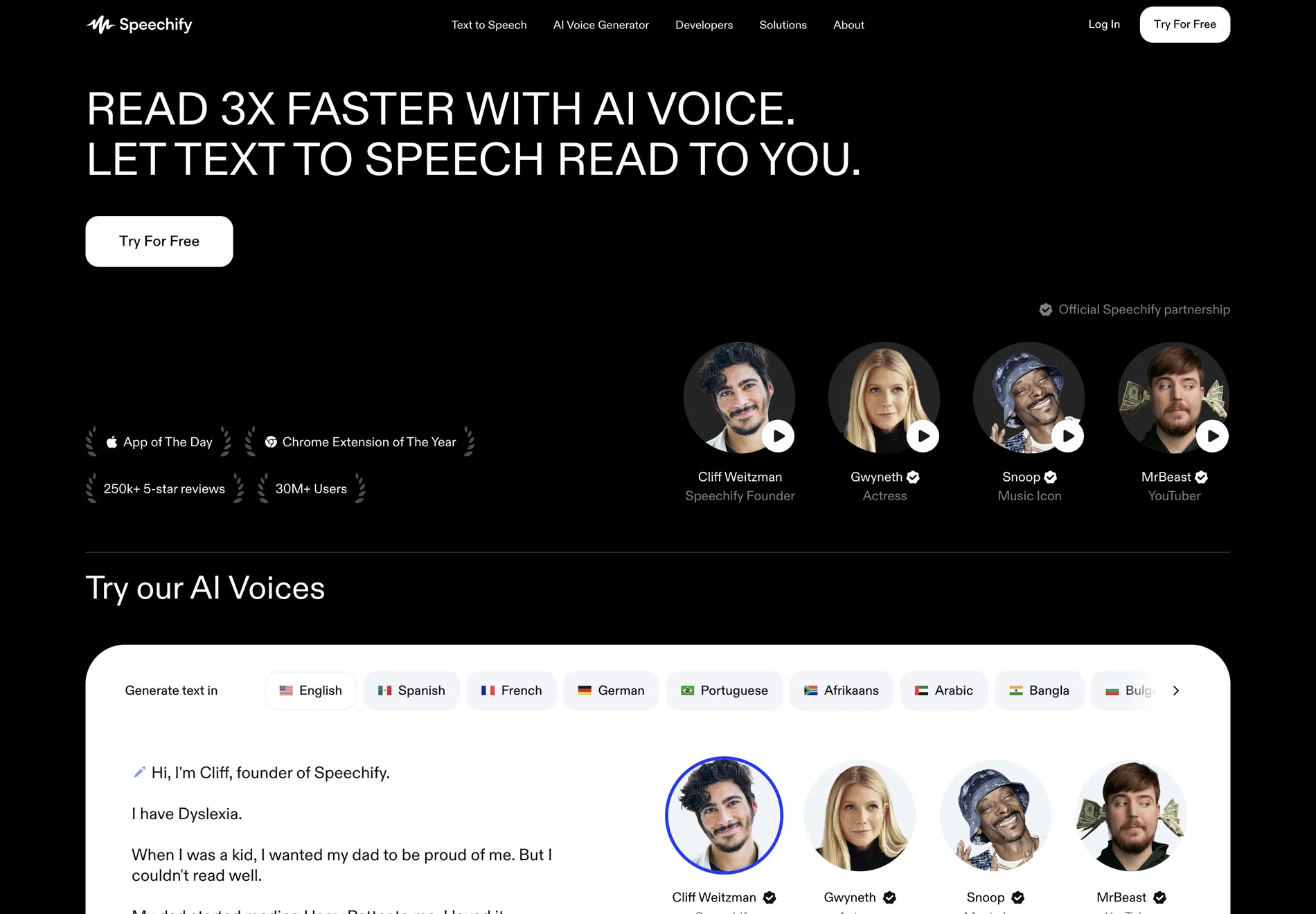 Speechify: AI-Powered Text-to-Speech Tool for Faster, Efficient Reading