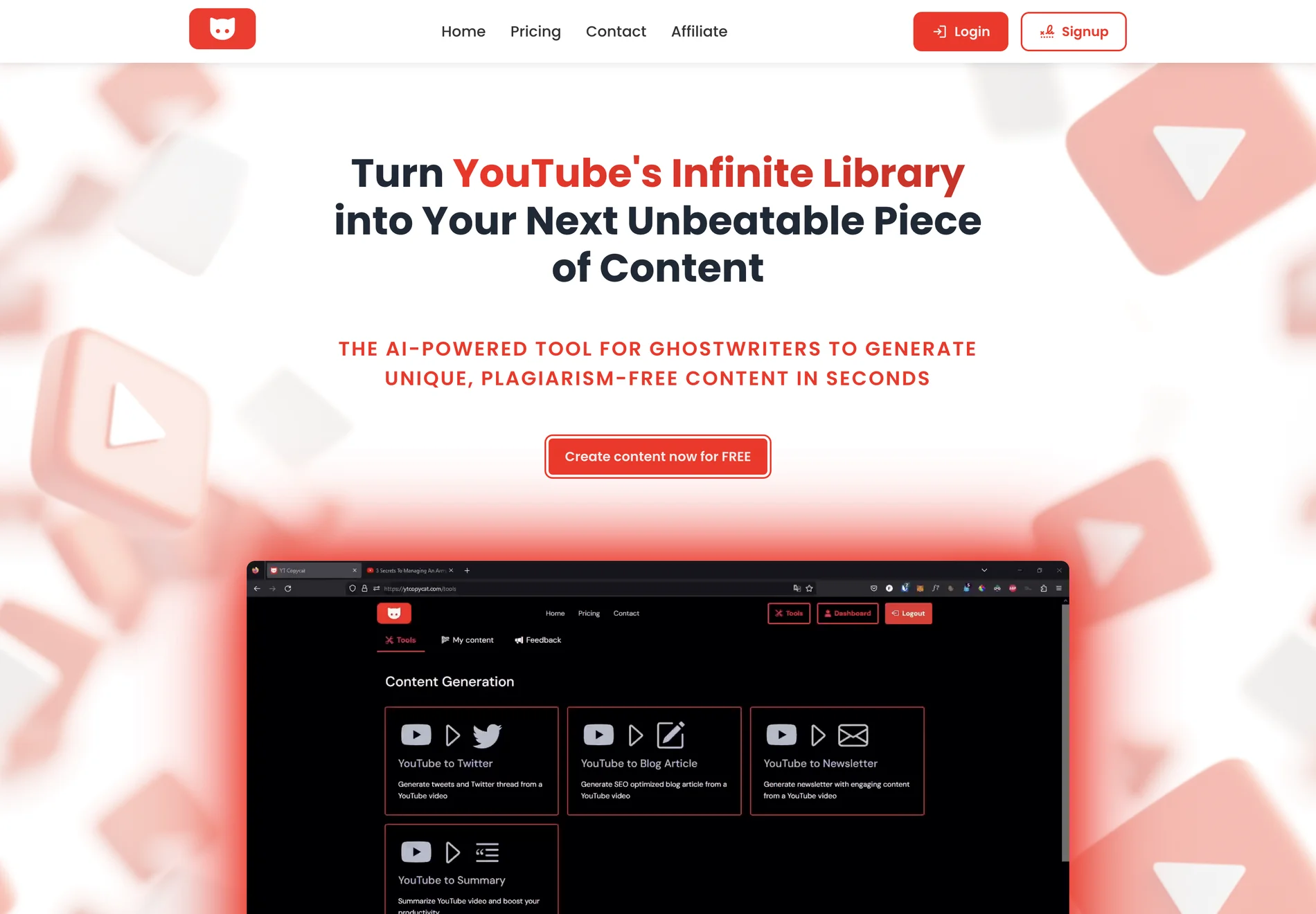 YT Copycat: The AI-Powered Tool for Rapid, Plagiarism-Free Content Creation