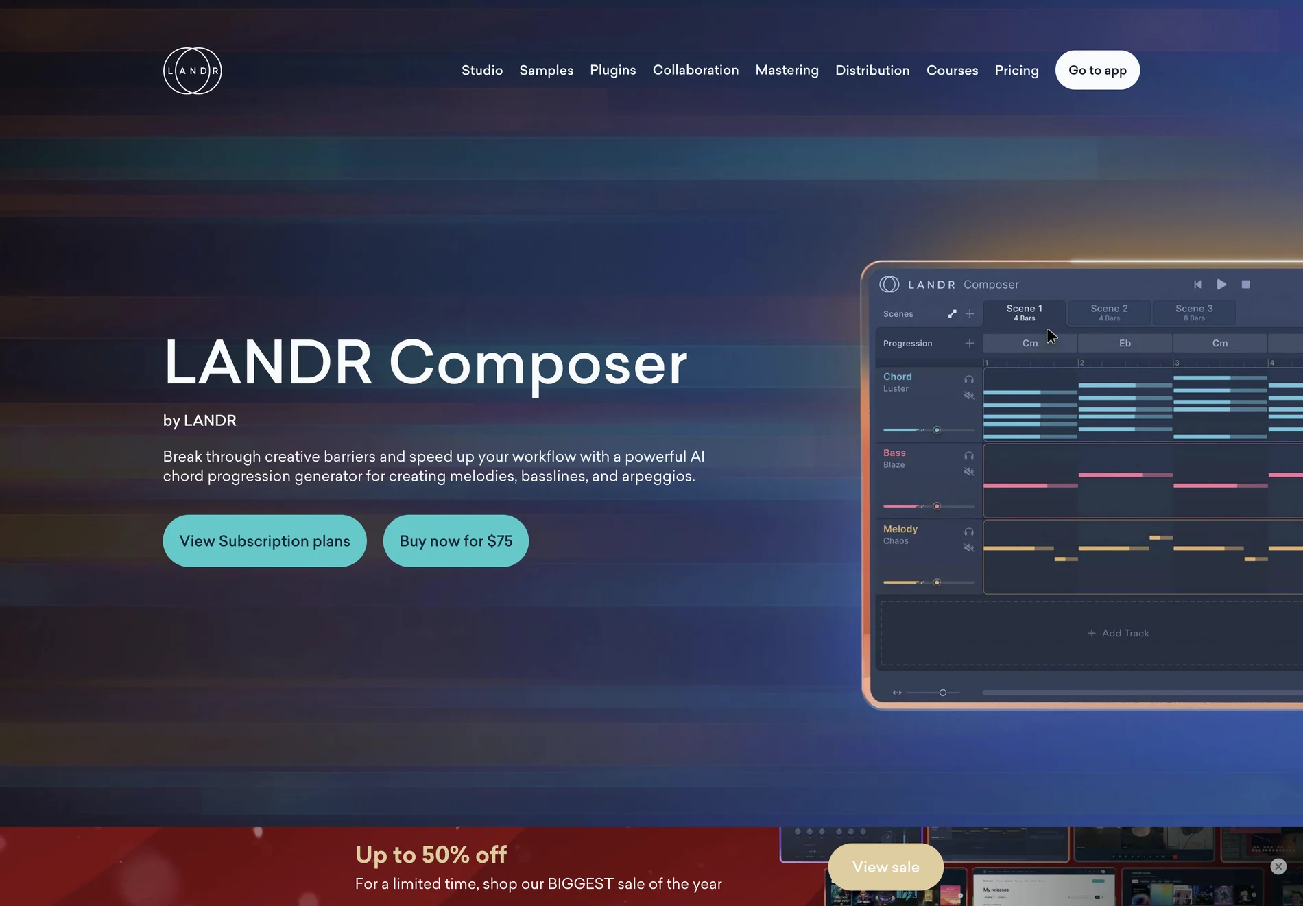 LANDR Composer: AI-Powered Music Composition Plugin