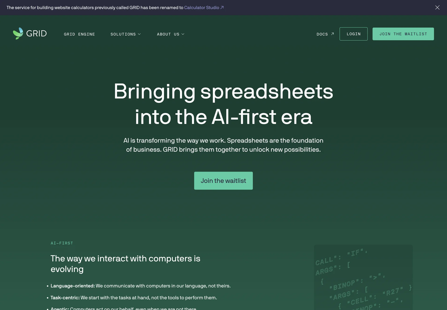 GRID: Transforming Spreadsheets with AI for Business Innovation