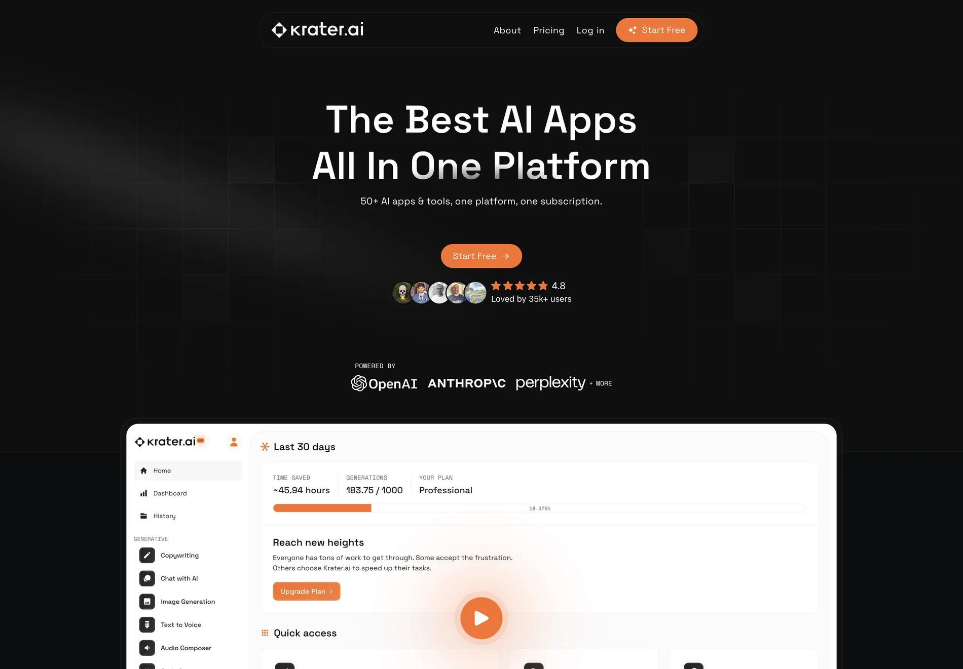 Krater.ai – The AI SuperApp