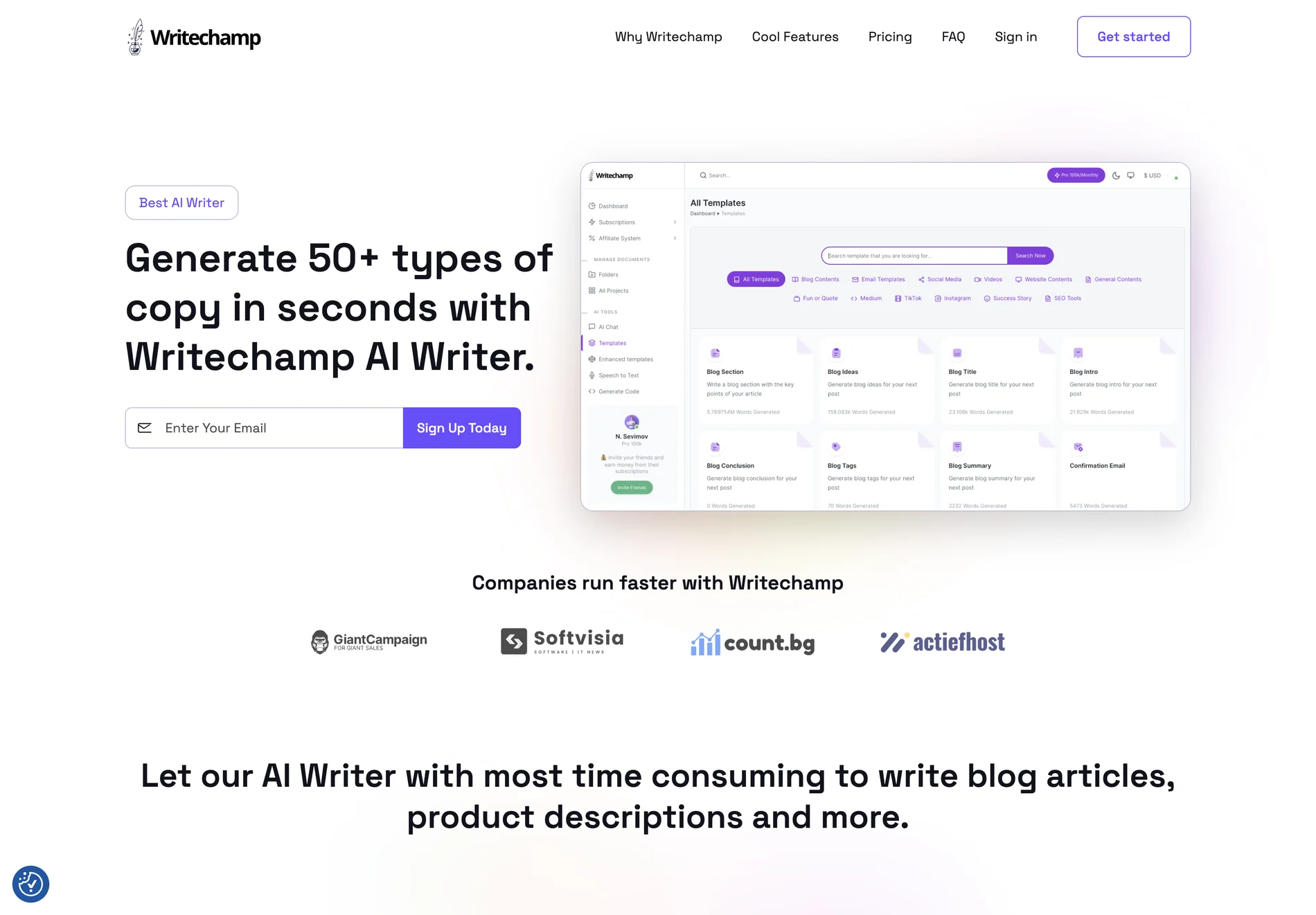 Writechamp: AI-Powered Content Writing Tool for SEO Optimization