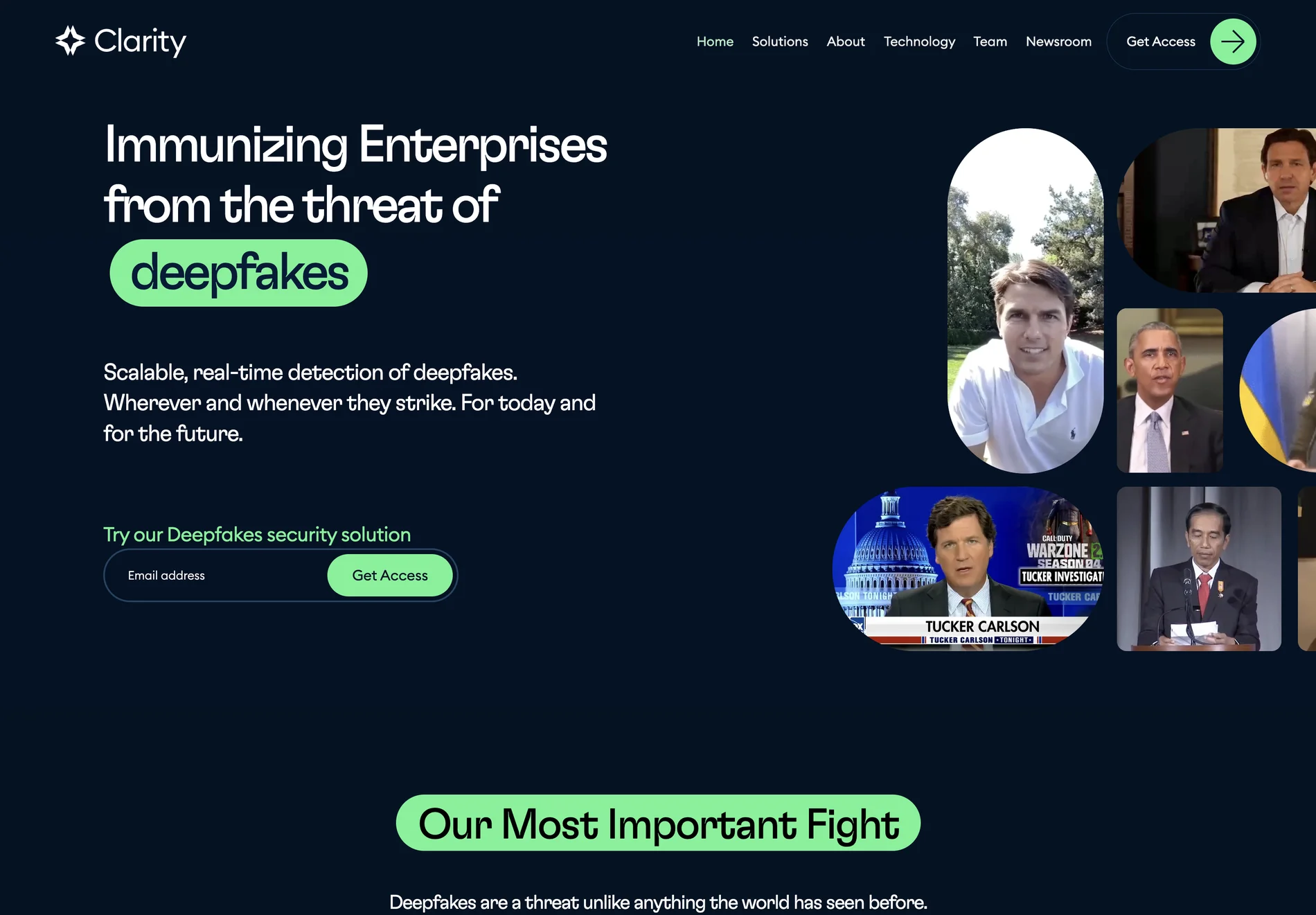 Clarity: Real-Time Deepfake Detection for Enterprise Security