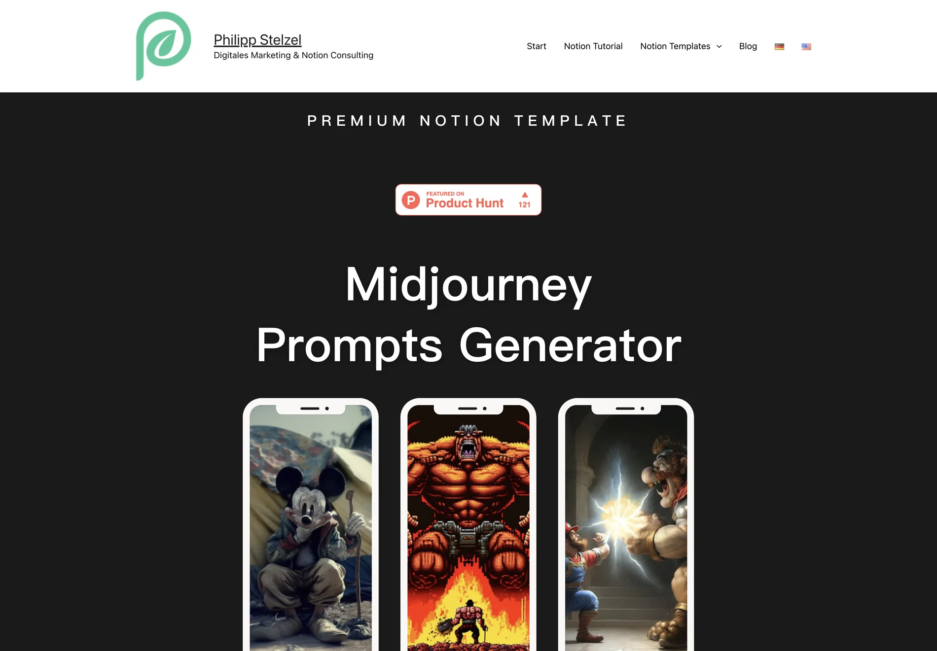 Midjourney Prompts Generator for Notion: Elevate Your AI Art with Unique Prompts