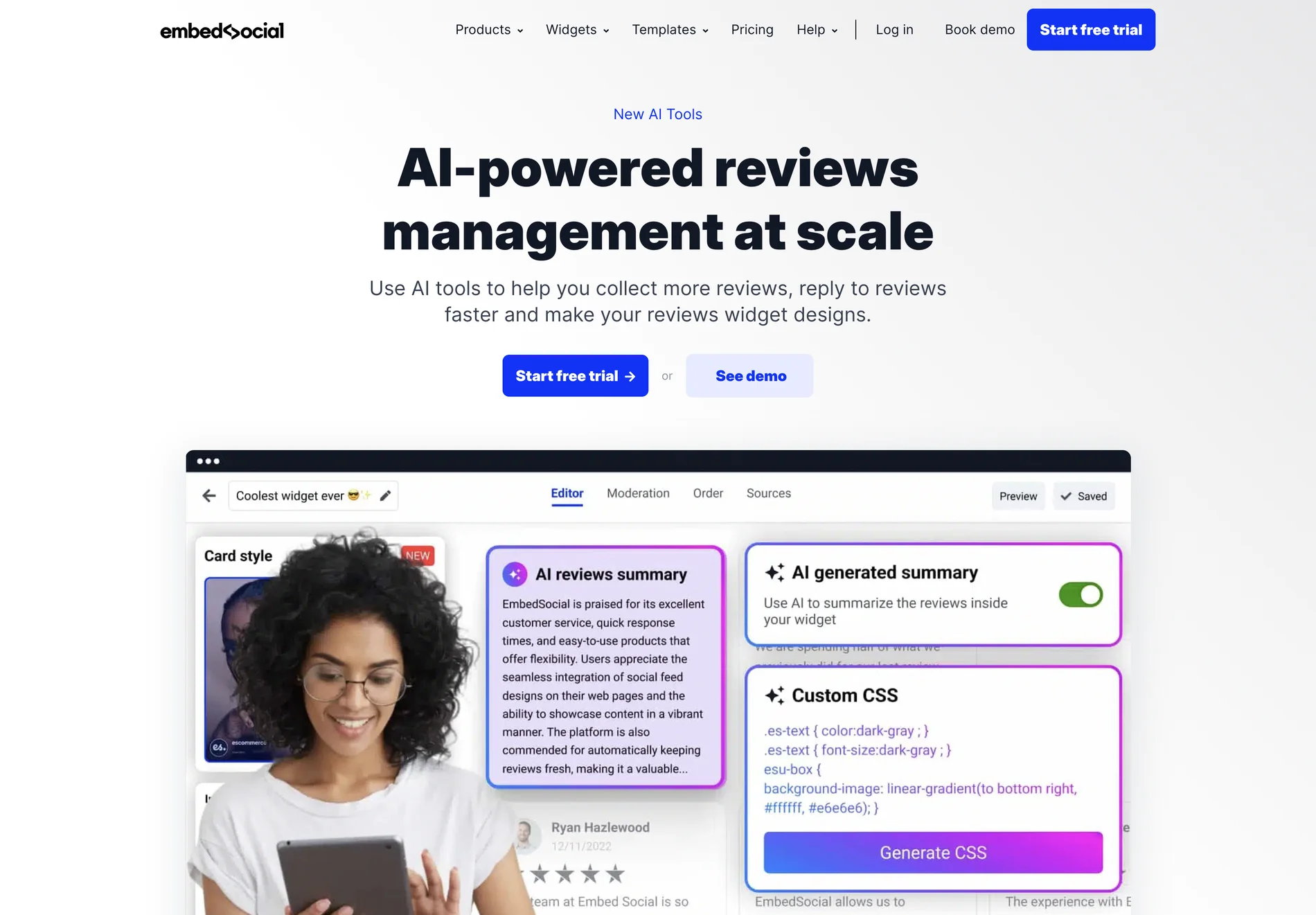 AI Reviews - EmbedSocial: Revolutionizing Review Management with AI