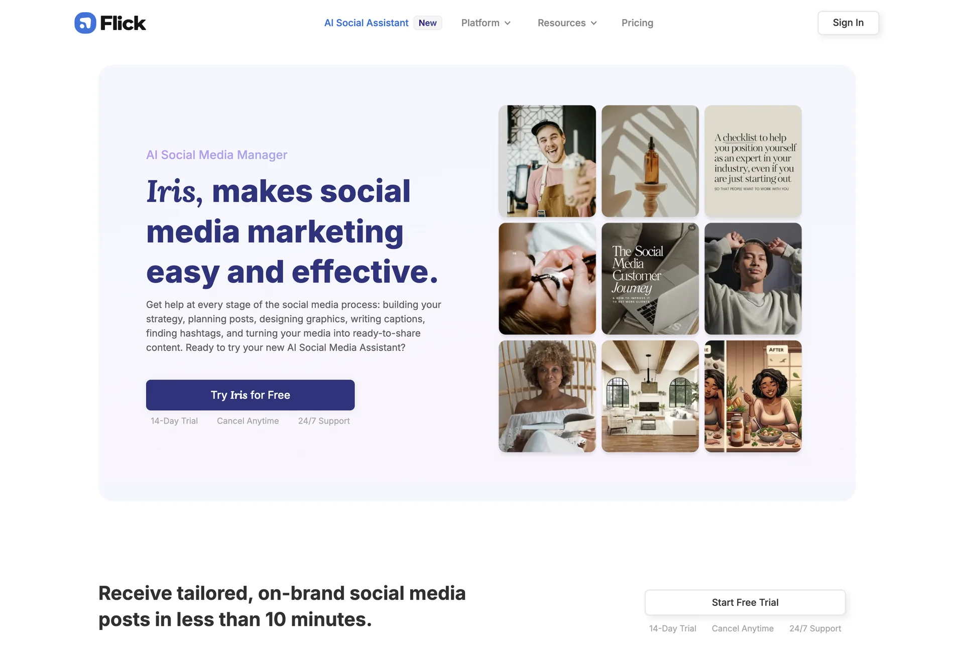 AI Social Media Manager: Iris - Simplifying Social Media Marketing