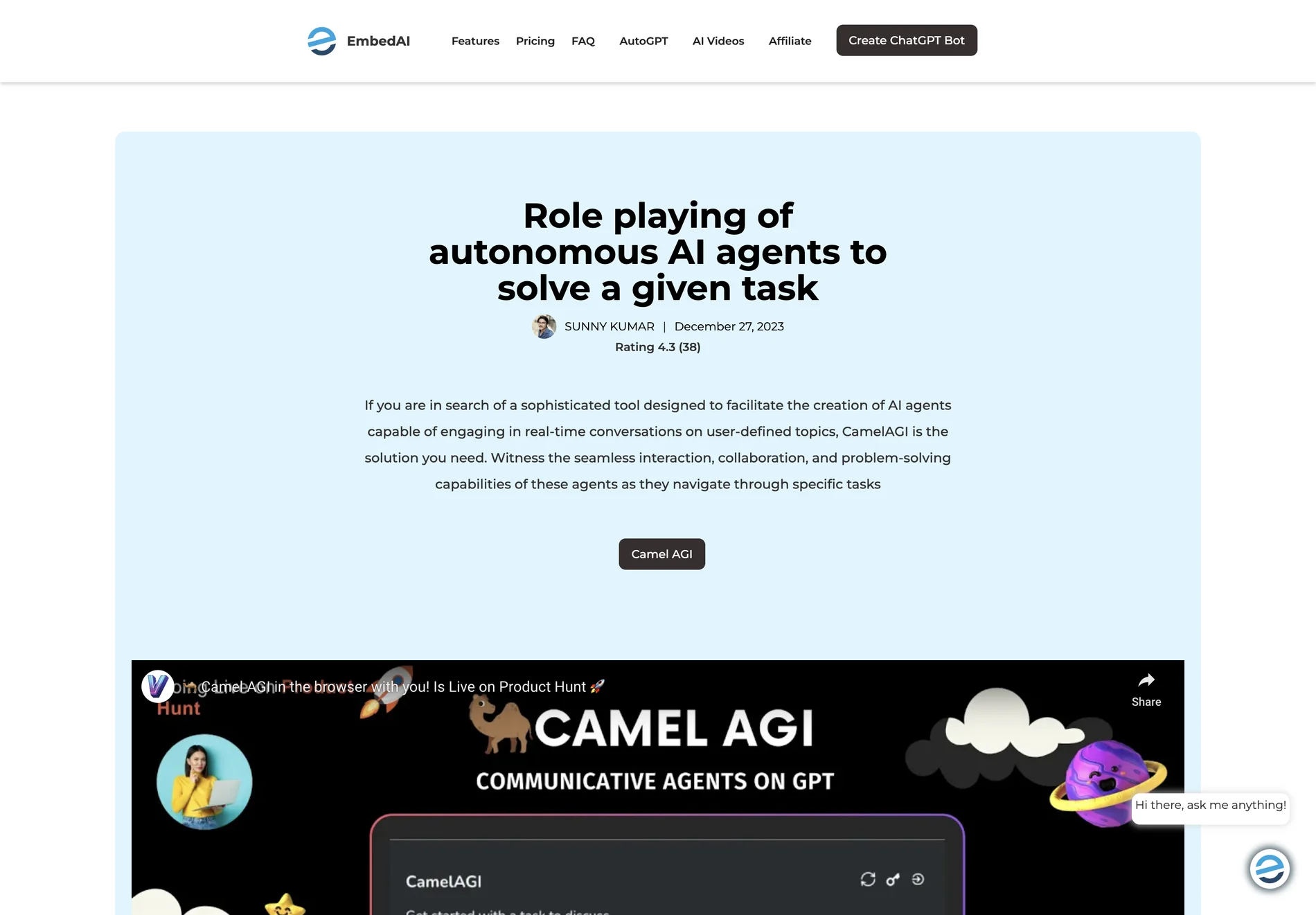 CamelAGI: Revolutionizing Task Automation with Collaborative AI Agents