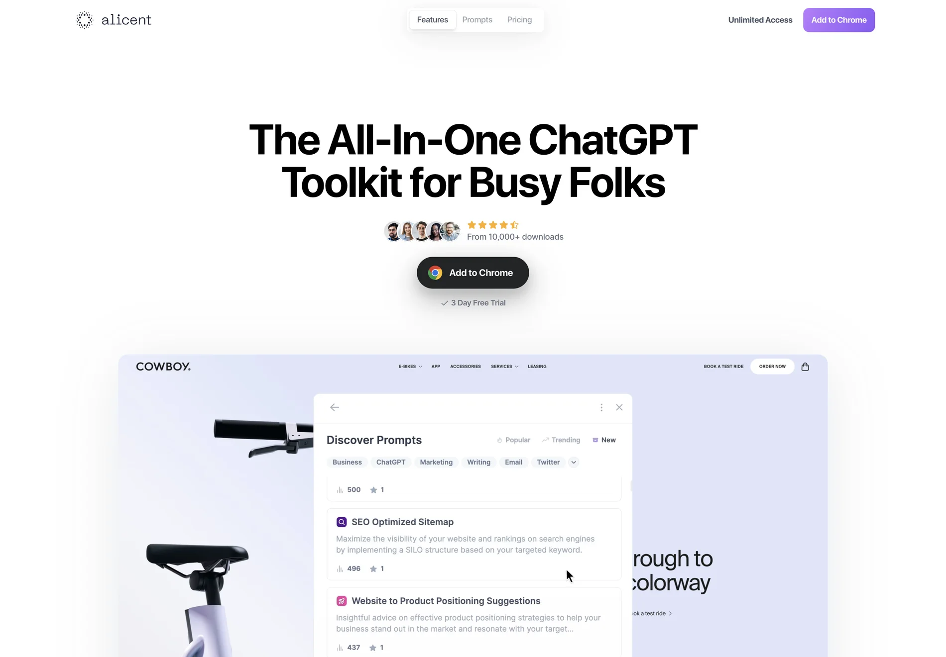 Alicent: The Ultimate ChatGPT Toolkit for Boosting Productivity