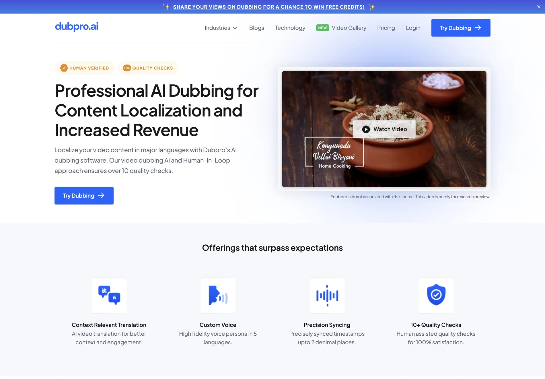 Video Dubbing AI | Video Translator AI Online - Dubpro.ai