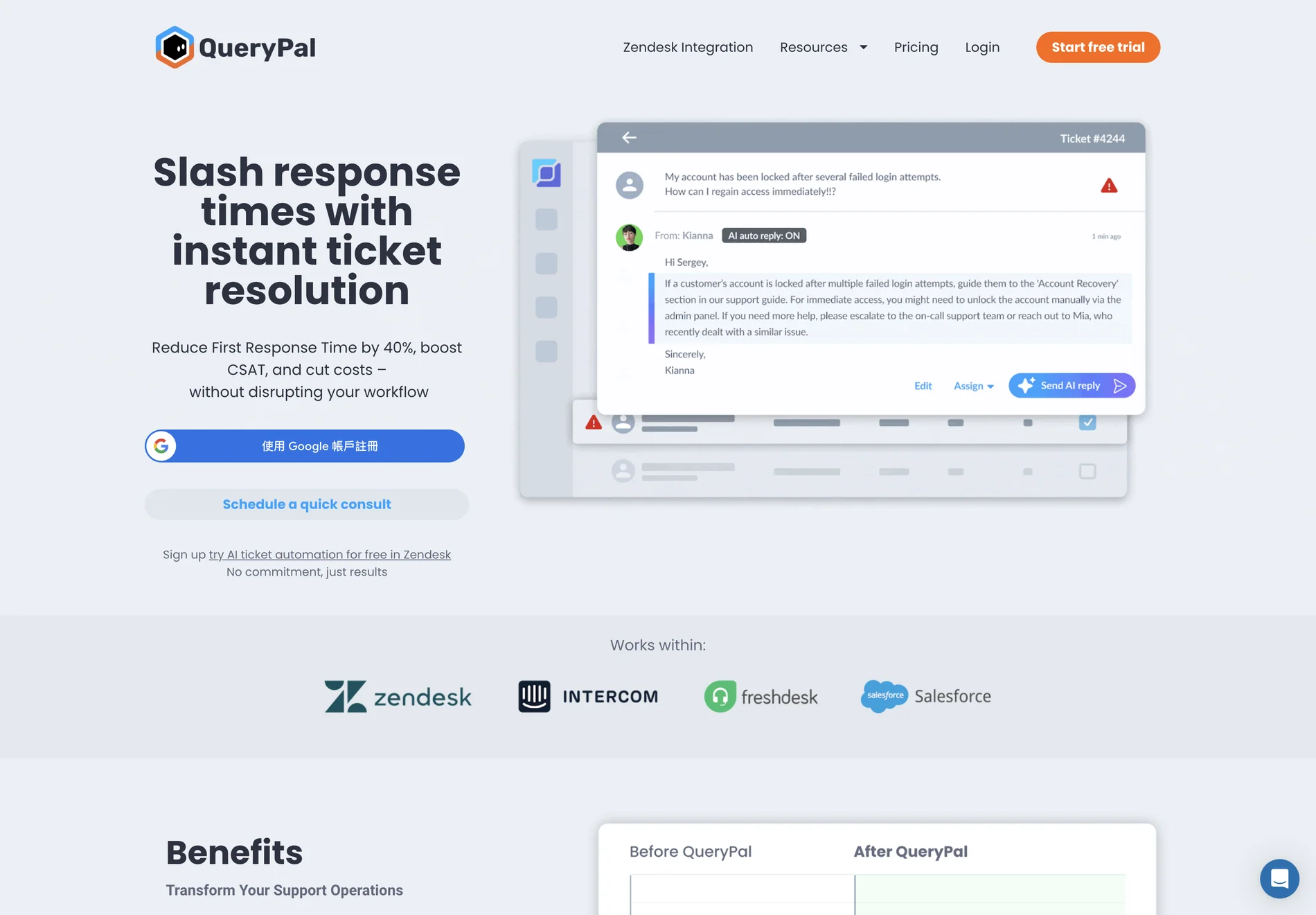 QueryPal: AI-Powered Ticket Resolution for Zendesk