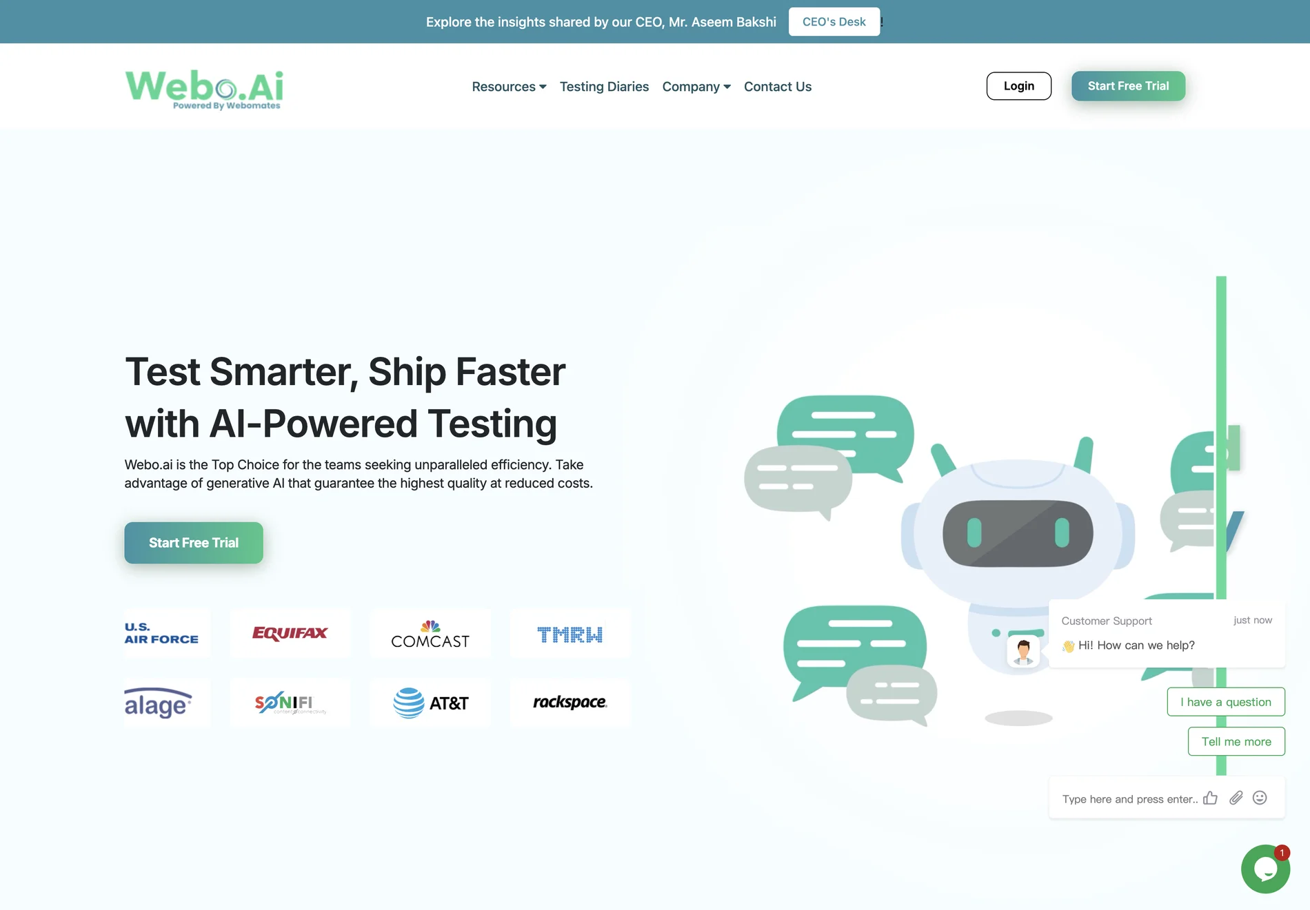 Webo.AI: AI-Powered Test Automation for Faster Time to Market