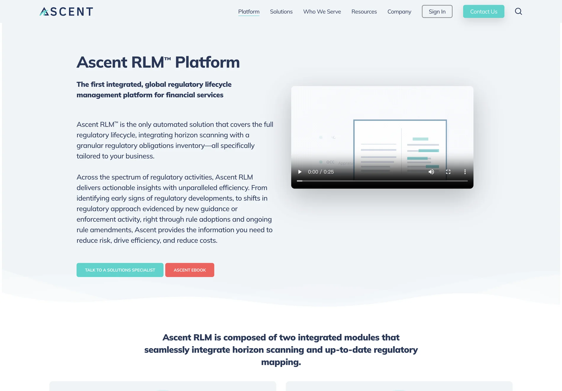 Ascent RLM™: AI-Powered Regulatory Lifecycle Management for Financial Services