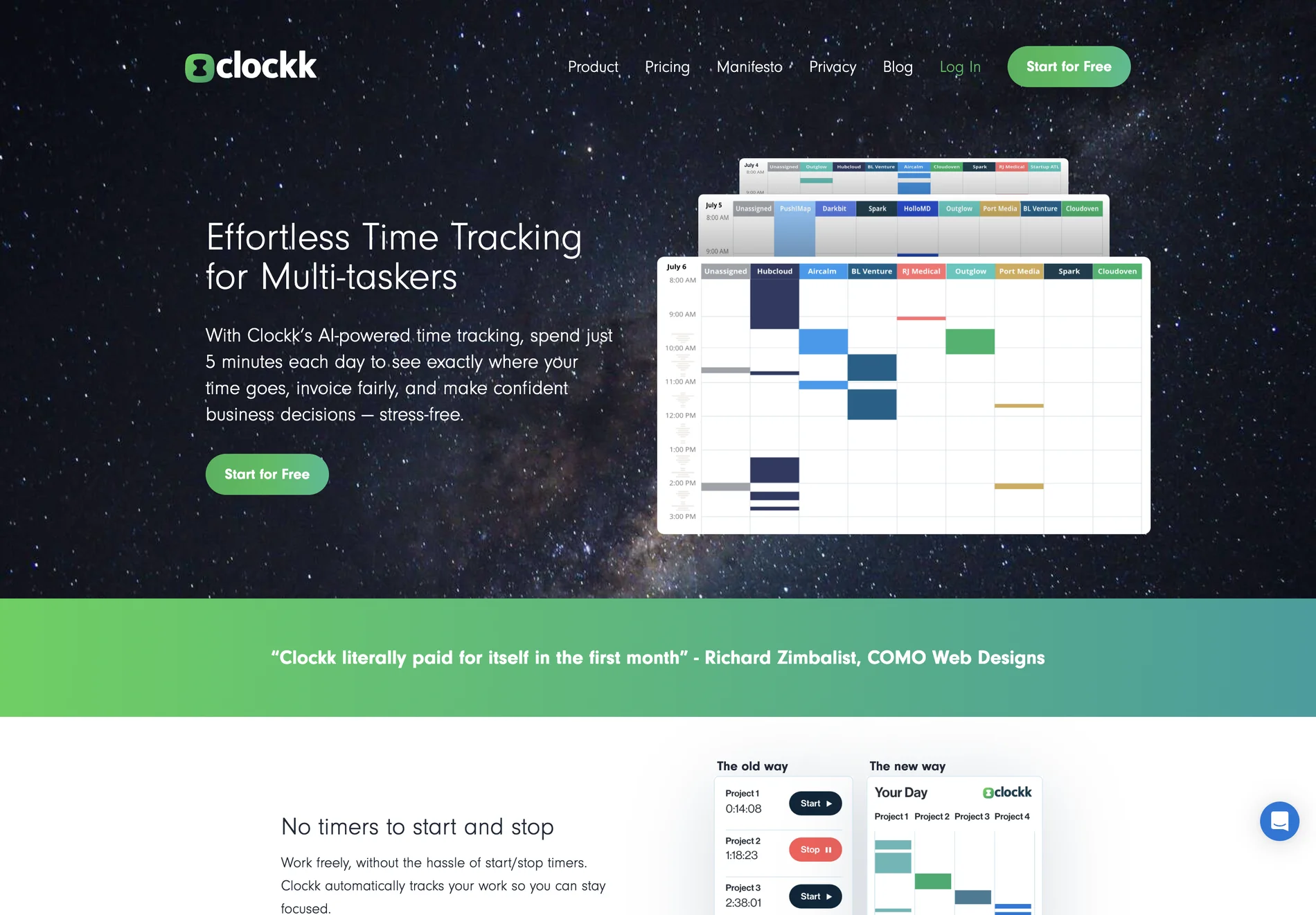 Clockk: AI-Powered Time Tracker for Efficient Multi-tasking