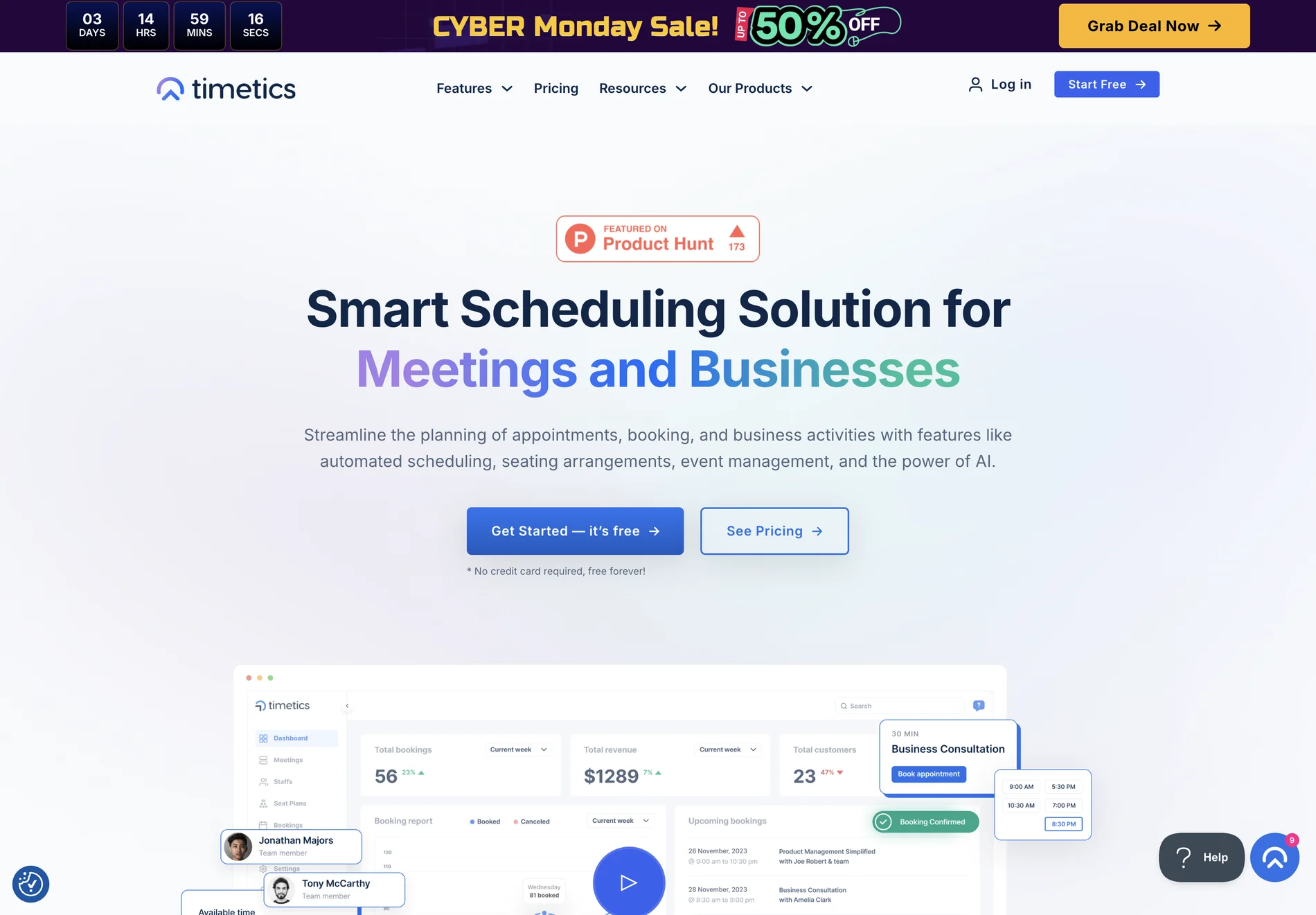 Timetics: AI-Powered Scheduling Solution for Businesses