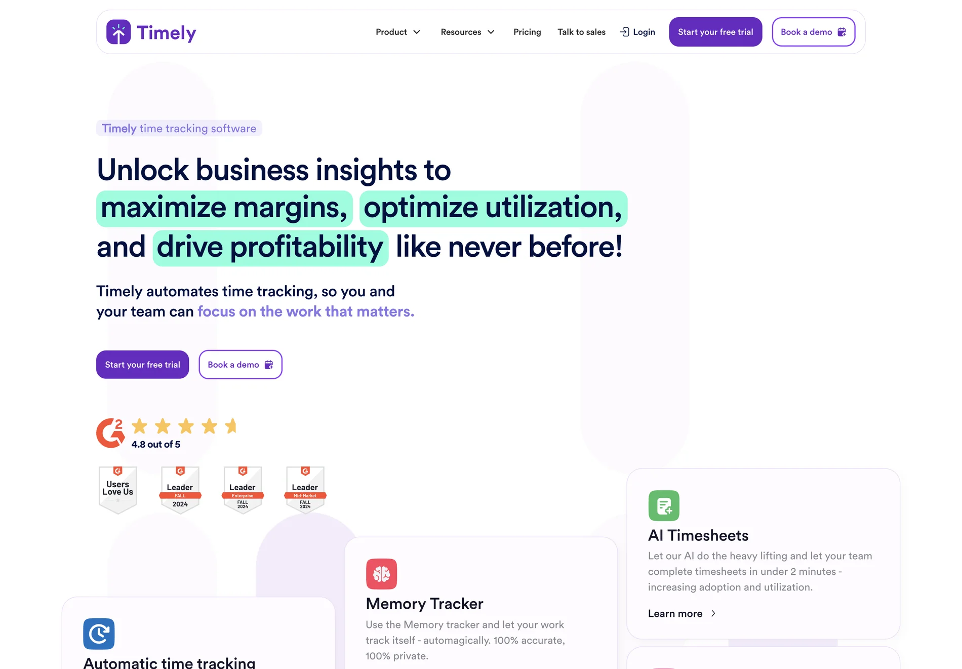 Timely: AI-Powered Time Tracking for Business Optimization