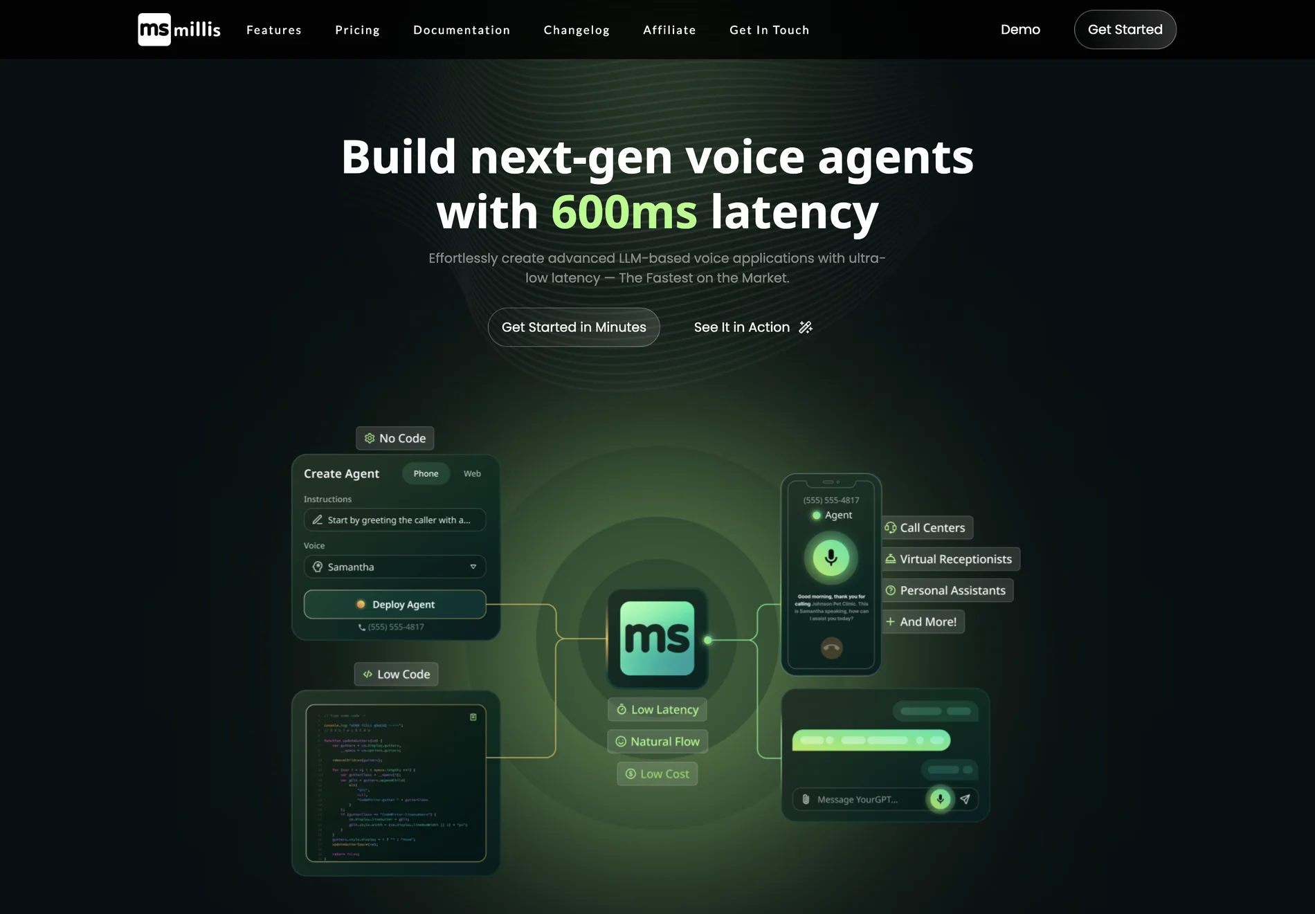 Millis AI: Build Next-Gen Voice Agents with Ultra-Low 600ms Latency