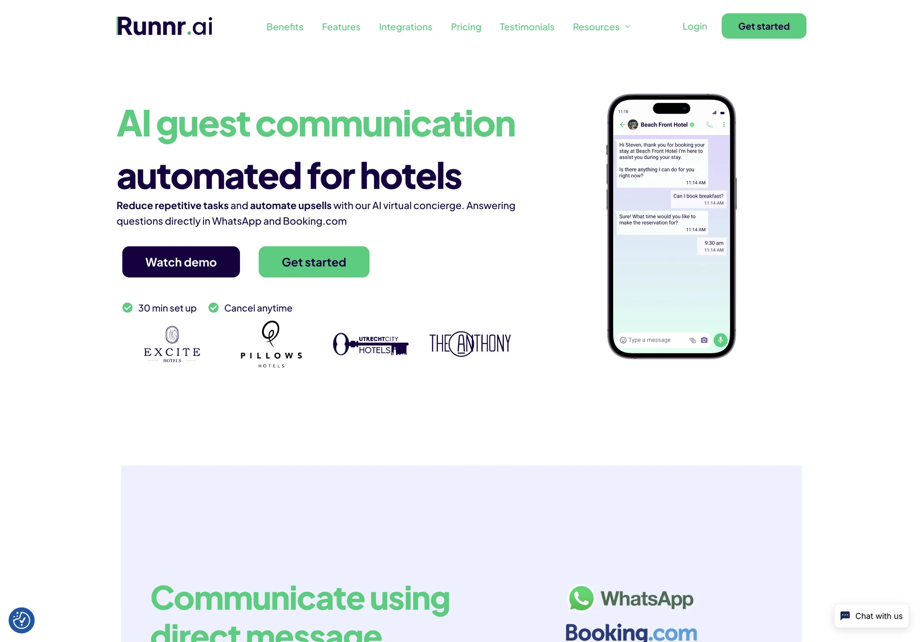 Runnr.ai: Automating Guest Communication for Enhanced Hospitality Experiences