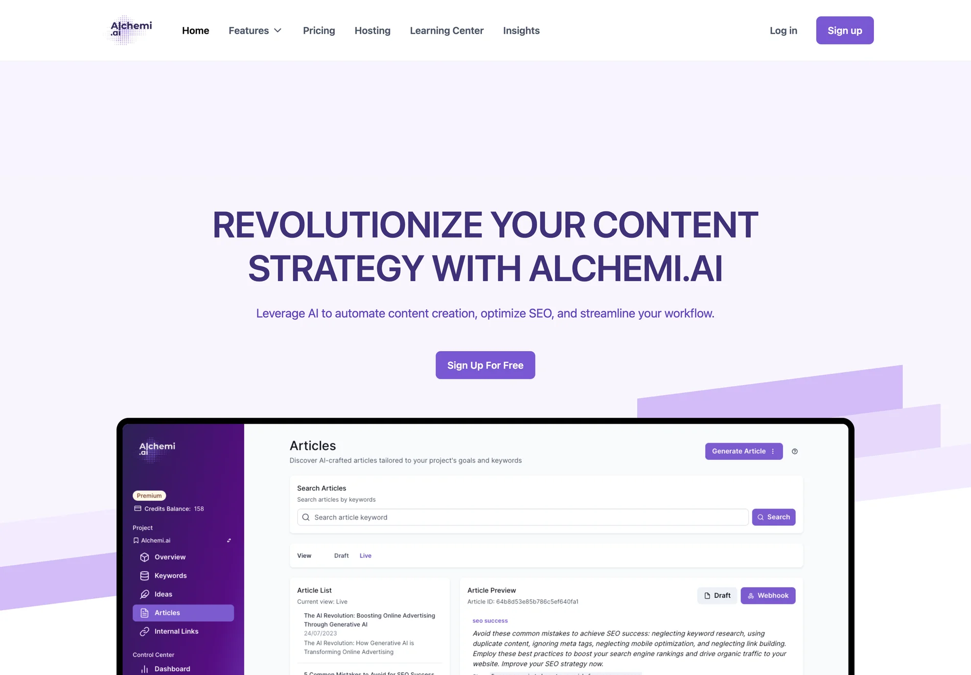 Alchemi.ai: Revolutionize Your Content Strategy with AI