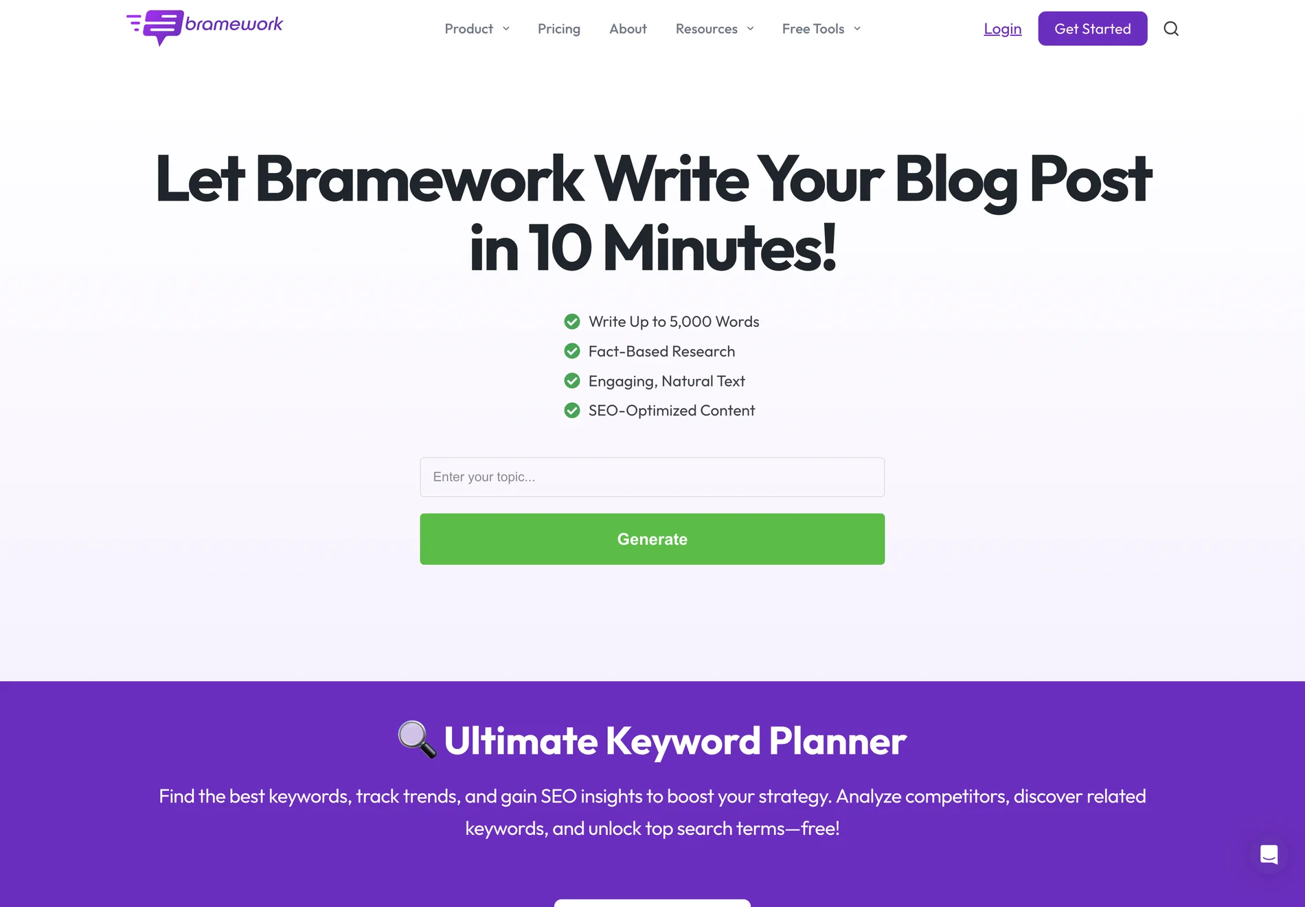 Bramework: AI-Powered Content Generator for High-Quality Blog Posts