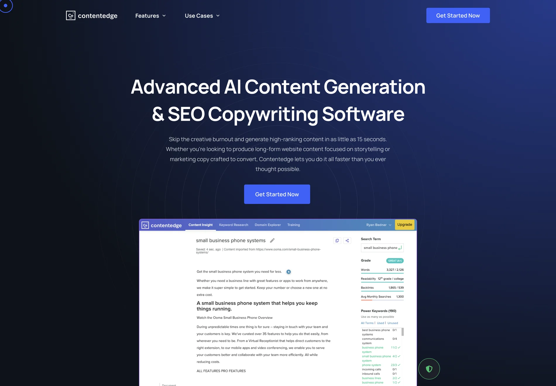 Best Free AI Copywriting & SEO Content Generation Tool | ContentEdge