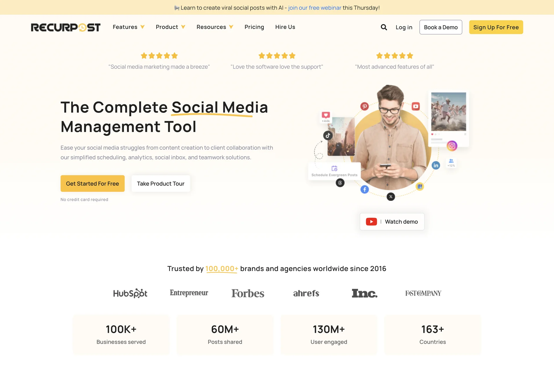 RecurPost: Simplify Your Social Media Management with AI