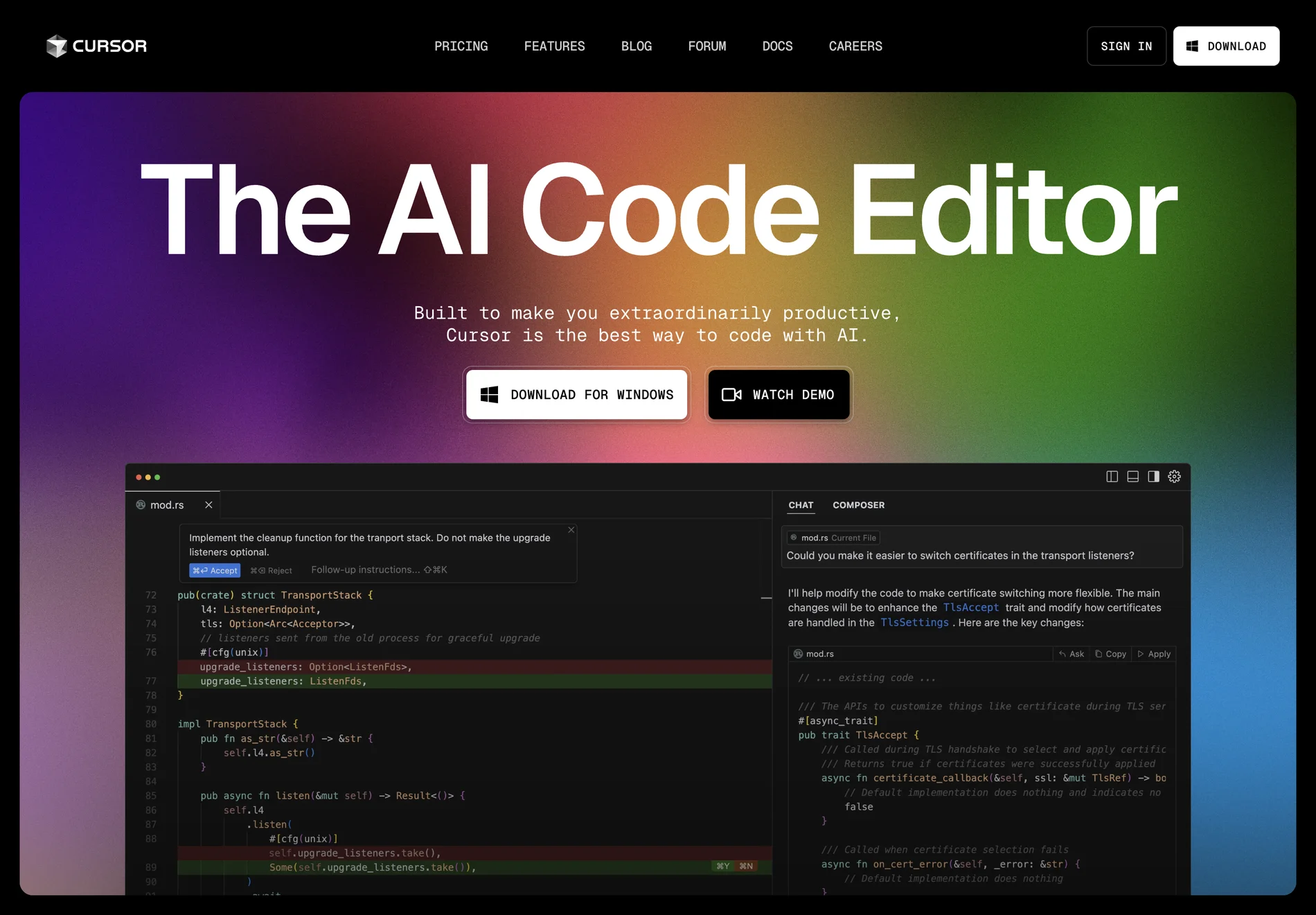 Cursor - Revolutionizing Code Editing with AI