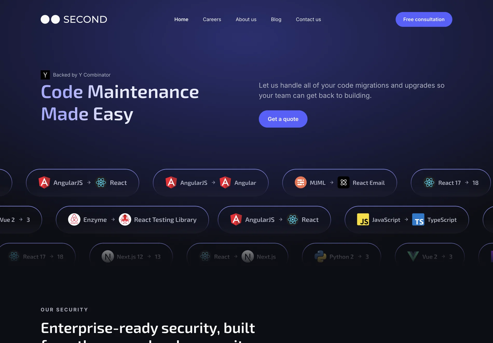 Second | AI-Powered Code Maintenance and Automation