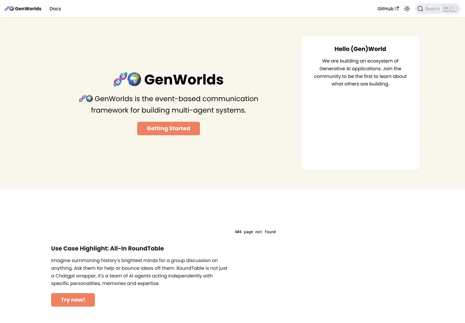 GenWorlds: The Event-Based Framework for Scalable Multi-Agent Systems