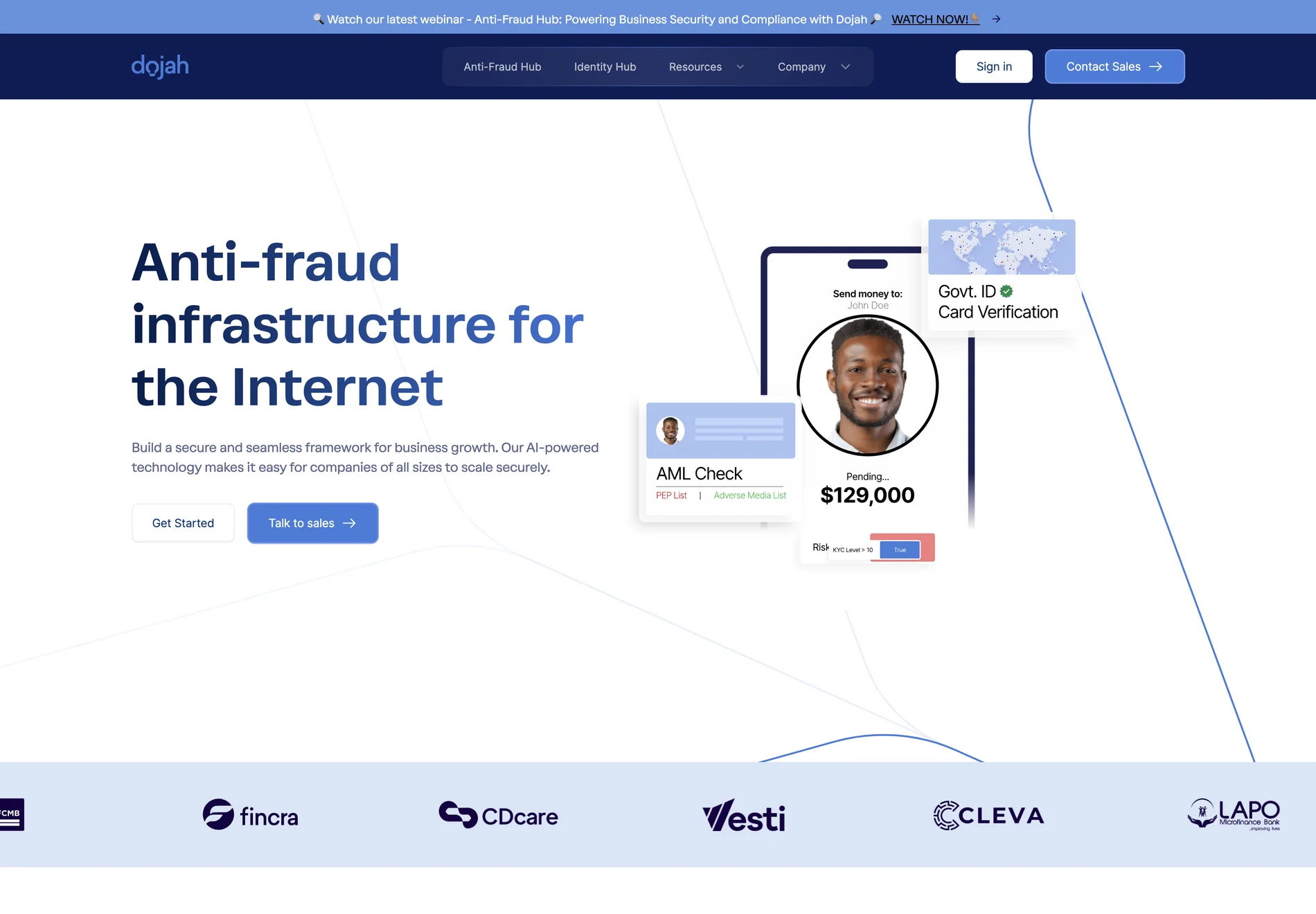 Dojah: AI-Powered Anti-Fraud Infrastructure for Secure Business Growth