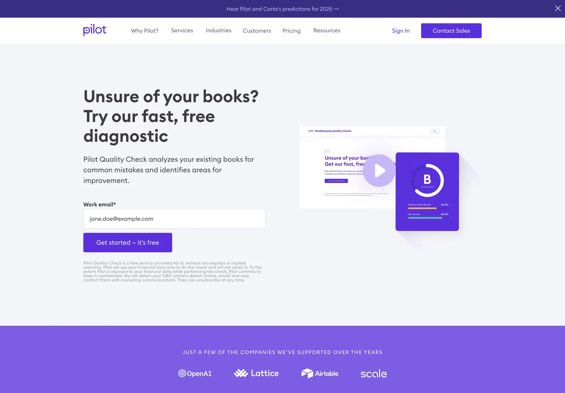 Pilot: AI-Powered Bookkeeping for Businesses