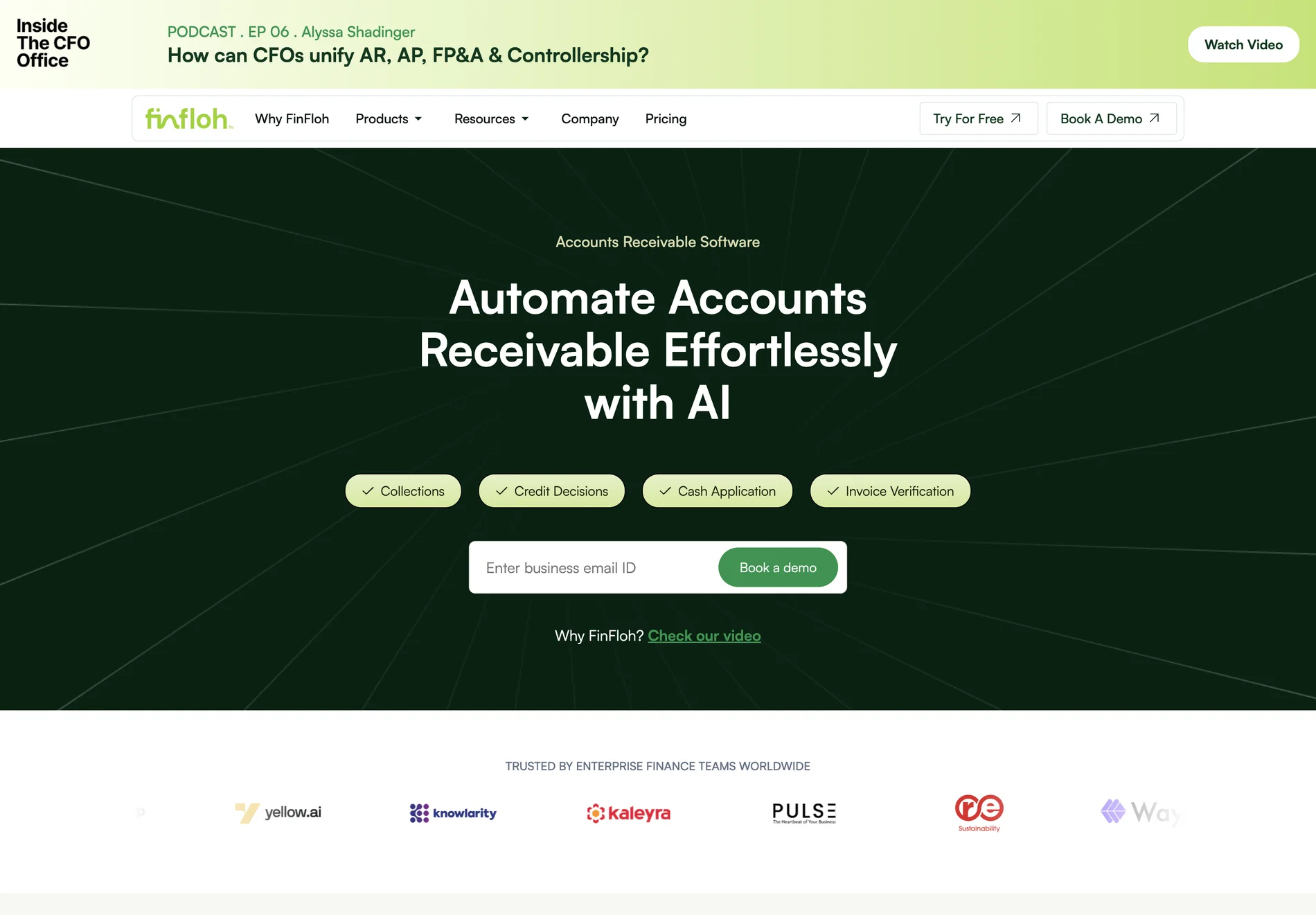 FinFloh: AI-Powered Accounts Receivable Software for Unified Invoice-to-Cash Management