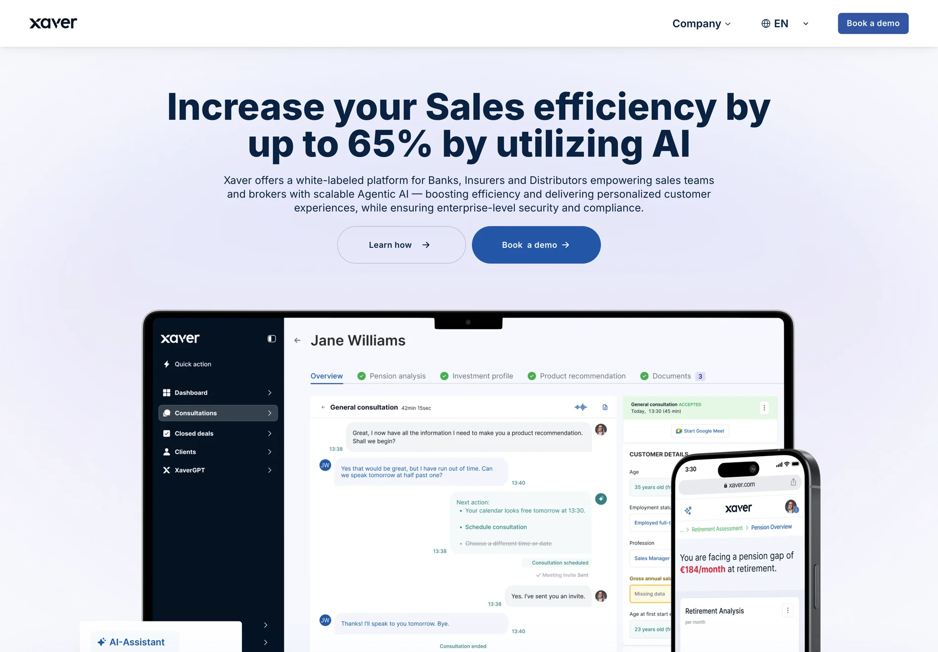 Xaver: Boost Sales Efficiency with AI-Powered Personalization