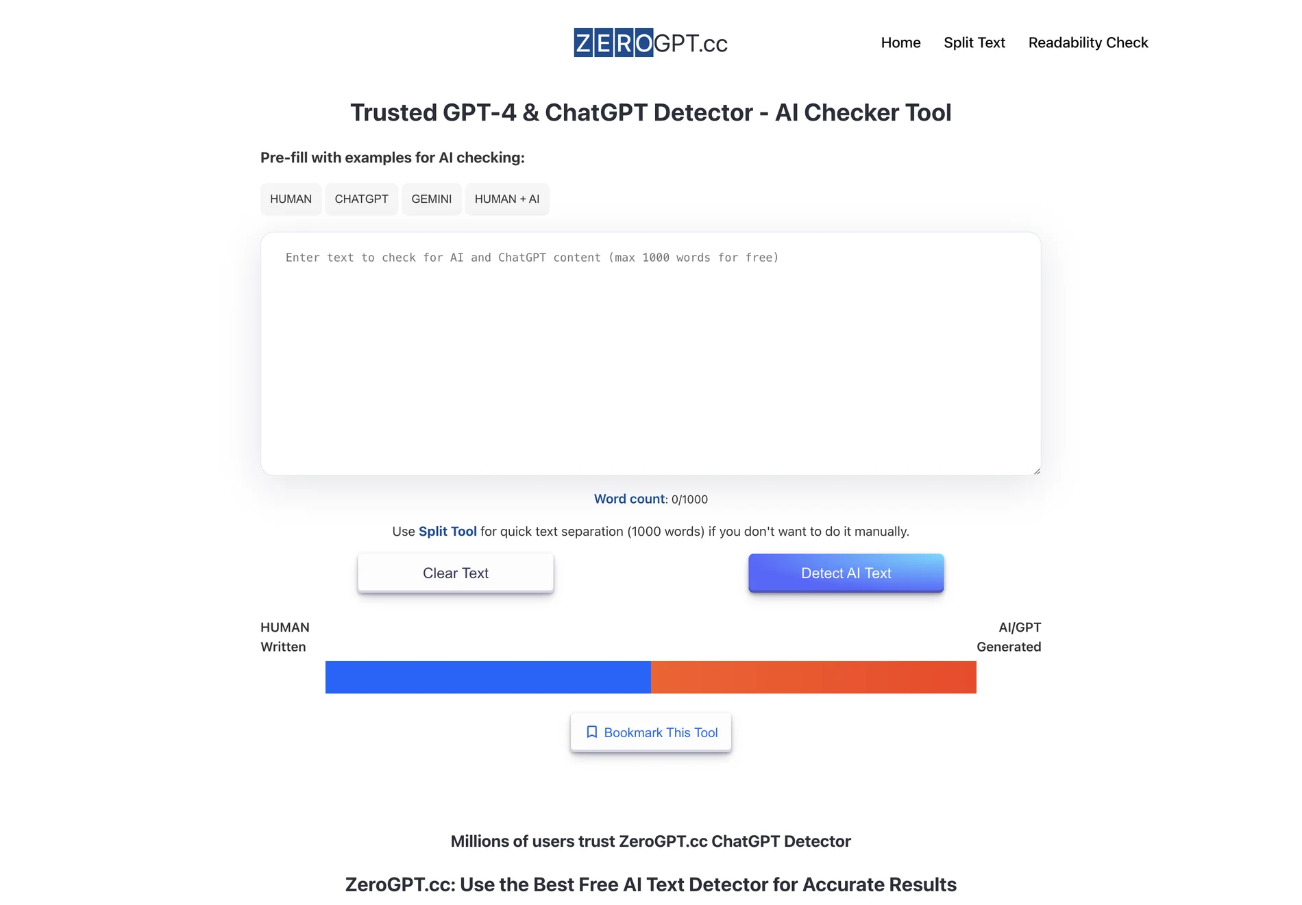 ZeroGPT: The Best Free AI Text Detector for Accurate Results