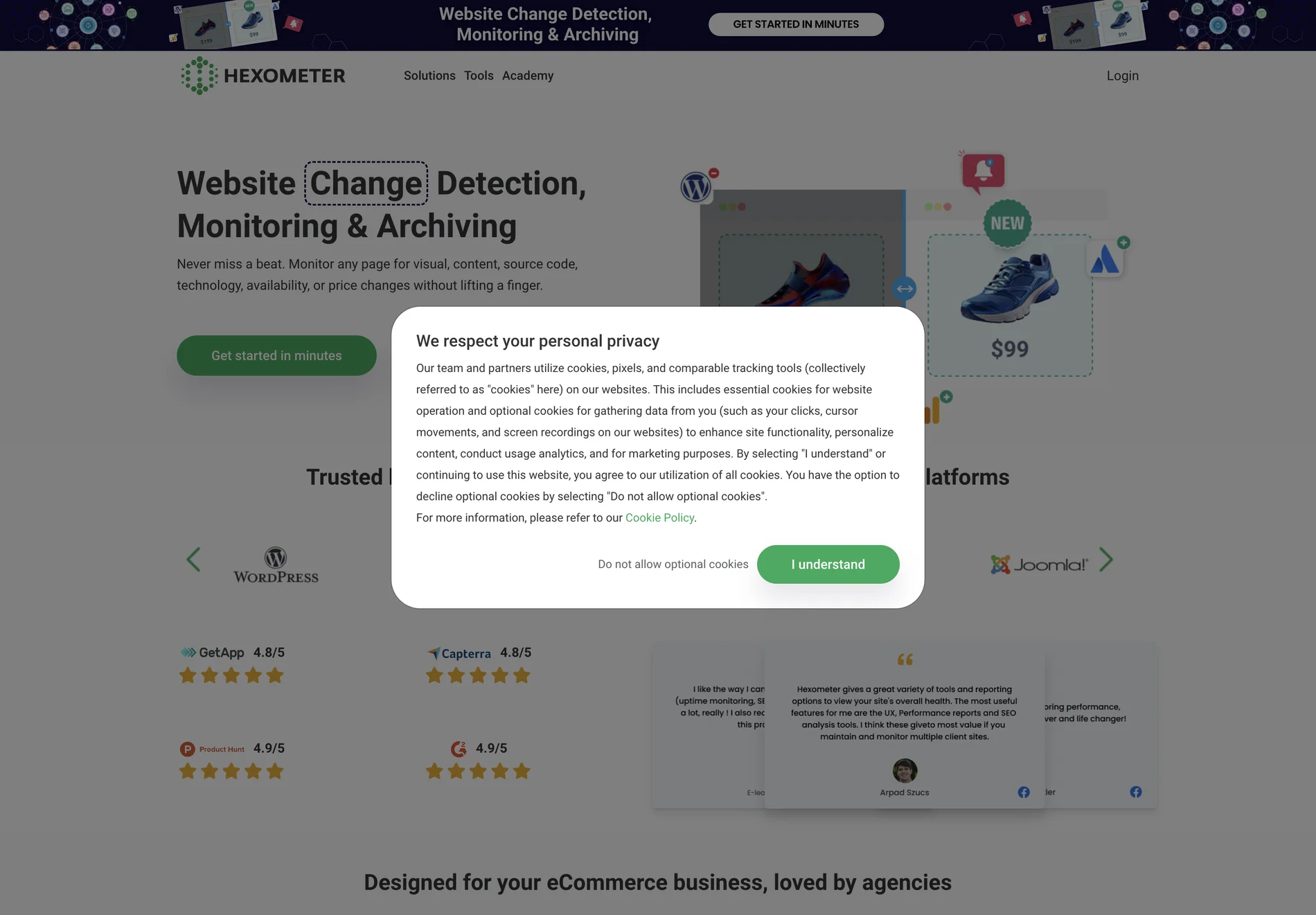 24/7 AI Website Monitoring to Protect & Grow Business | Hexometer