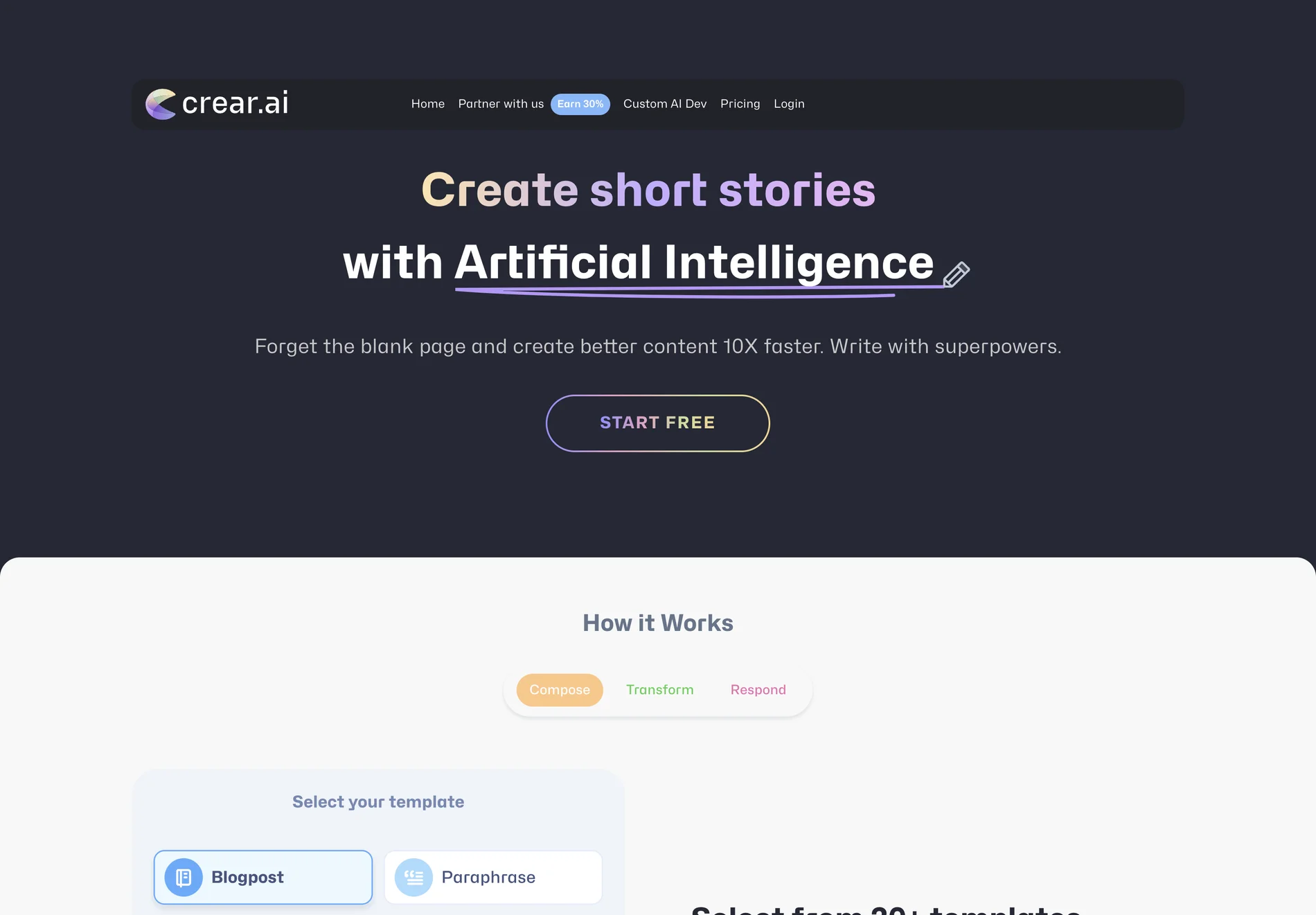 Crear.ai: AI-Powered Content Creation Tool