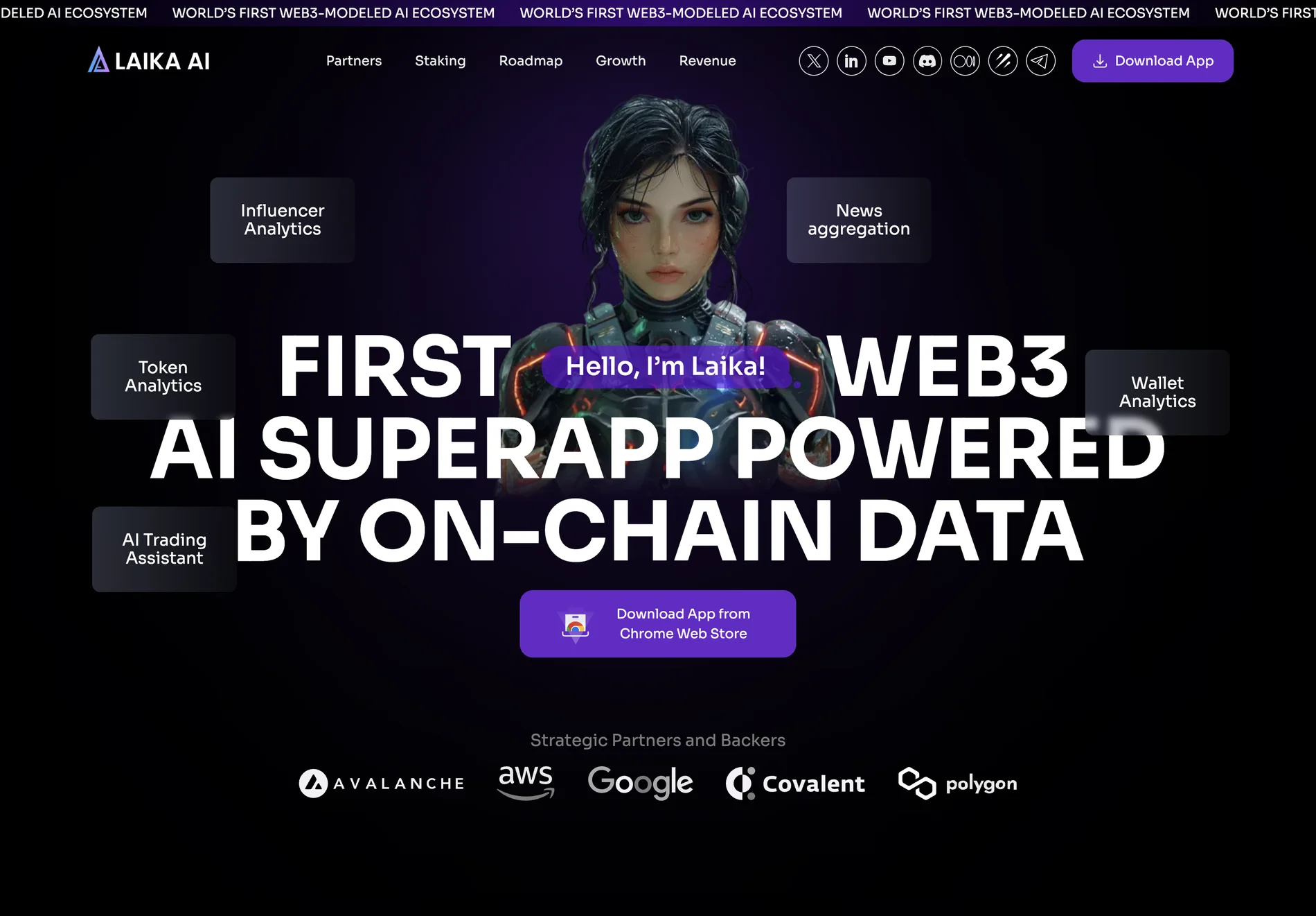 Laika AI - Web3 Analytics and Crypto Market Trends