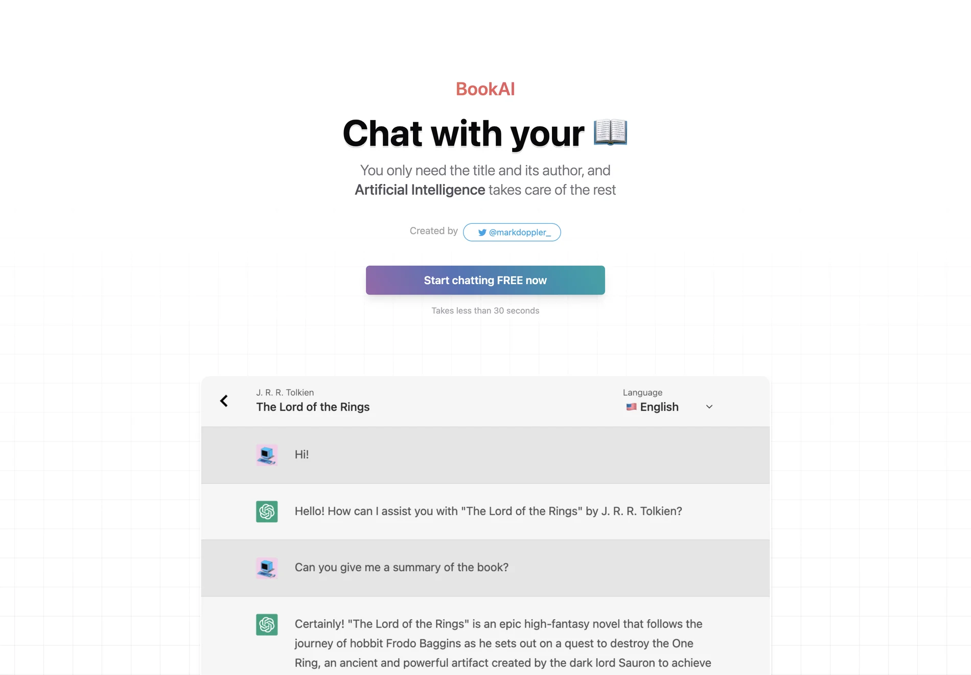 BookAI: AI-Powered Book Chat Platform