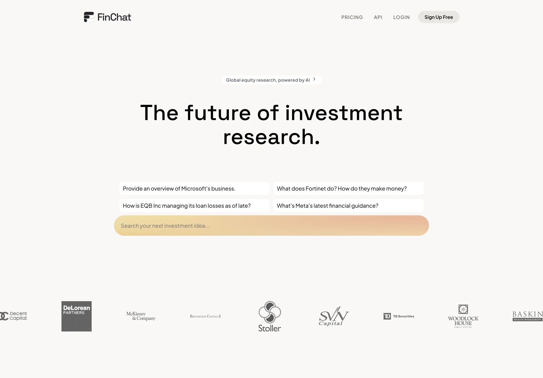 FinChat: The AI-Powered Platform for Smarter Investment Research