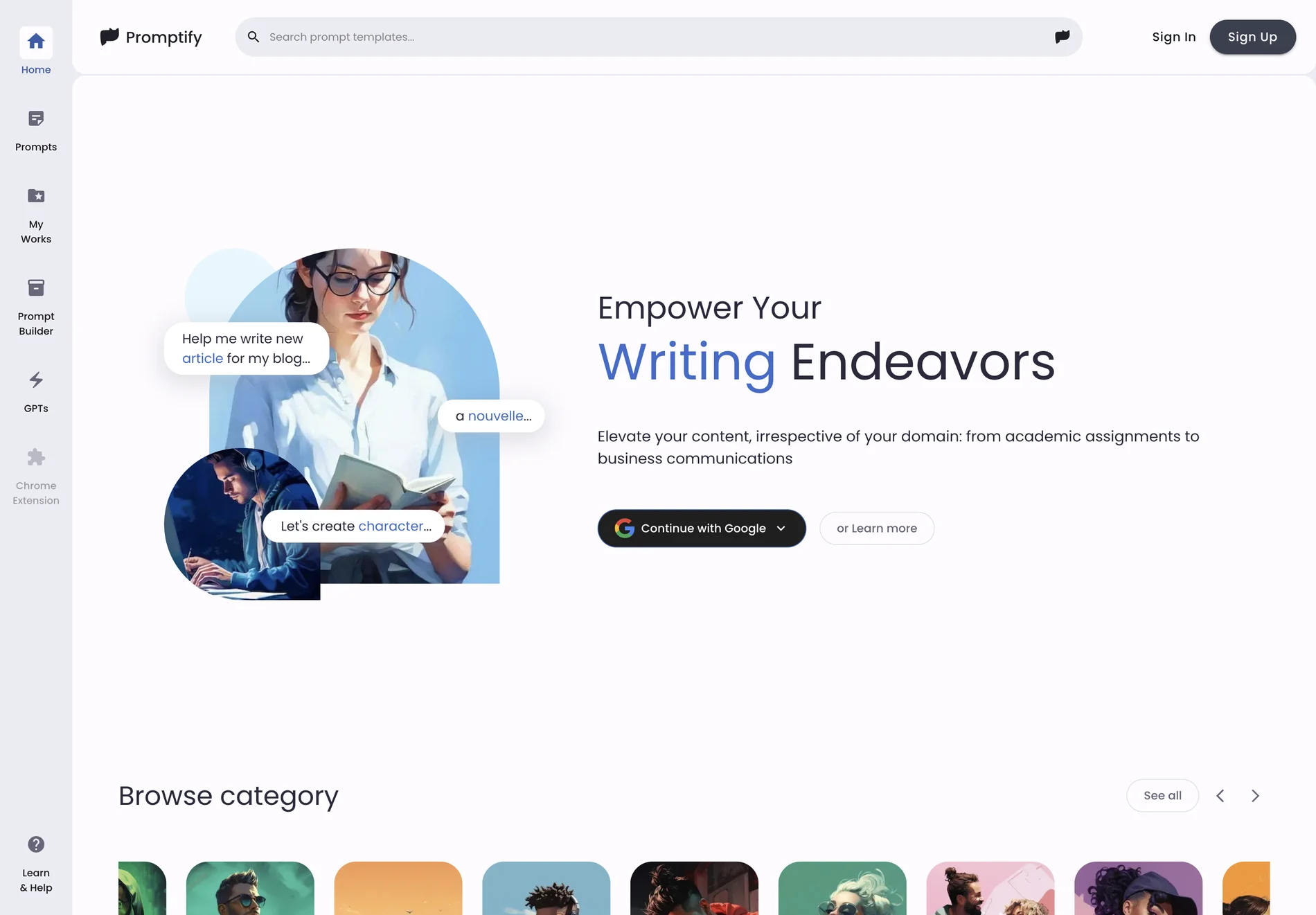 Promptify - Boost Your Creativity with AI-Powered Content Generation